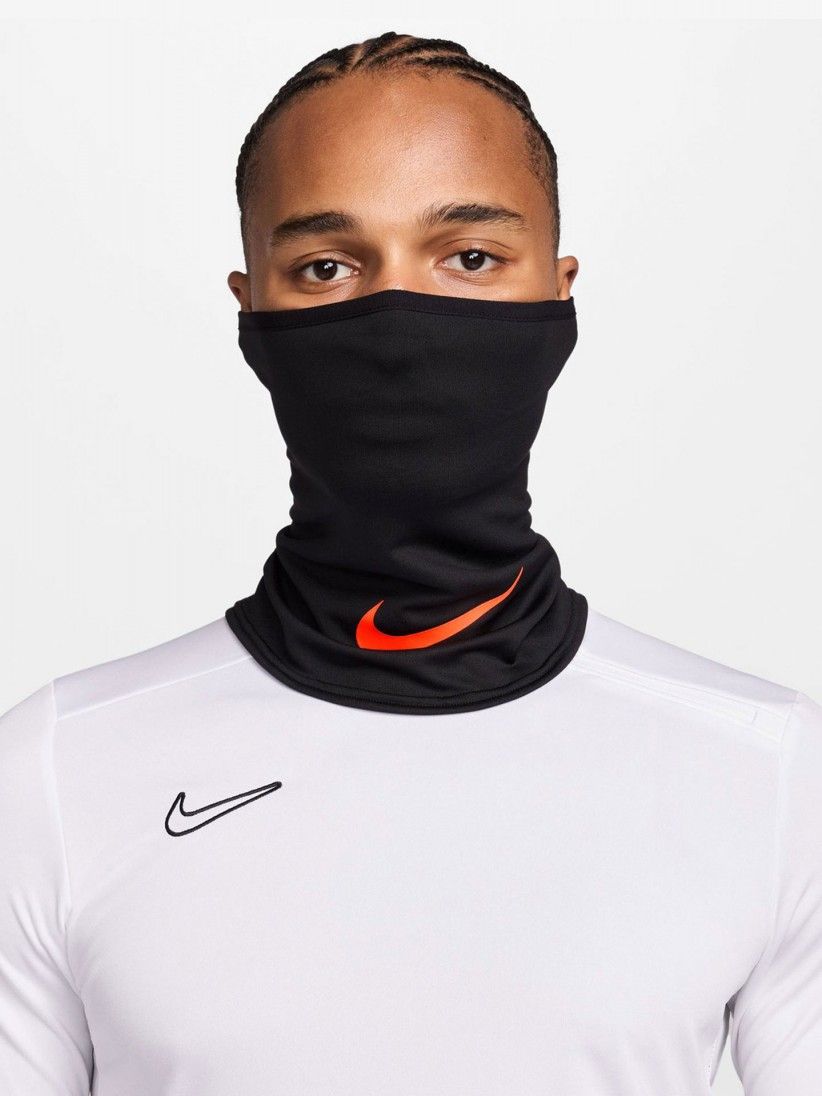 Nike Academy Dri-FIT Black and Orange Football Neck Warmer Nike Academy Dri-FIT Black and Orange Football Neck Warmer