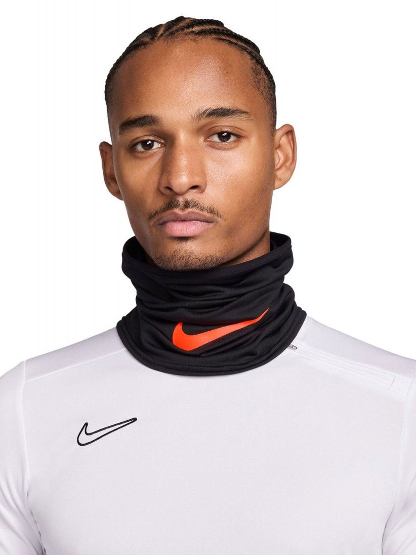 Nike Academy Dri-FIT Black and Orange Football Neck Warmer Nike Academy Dri-FIT Black and Orange Football Neck Warmer