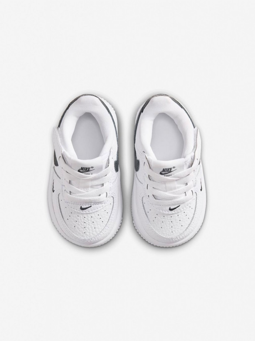 Nike Force 1 Low Easy-On White and Black Sneakers For Baby