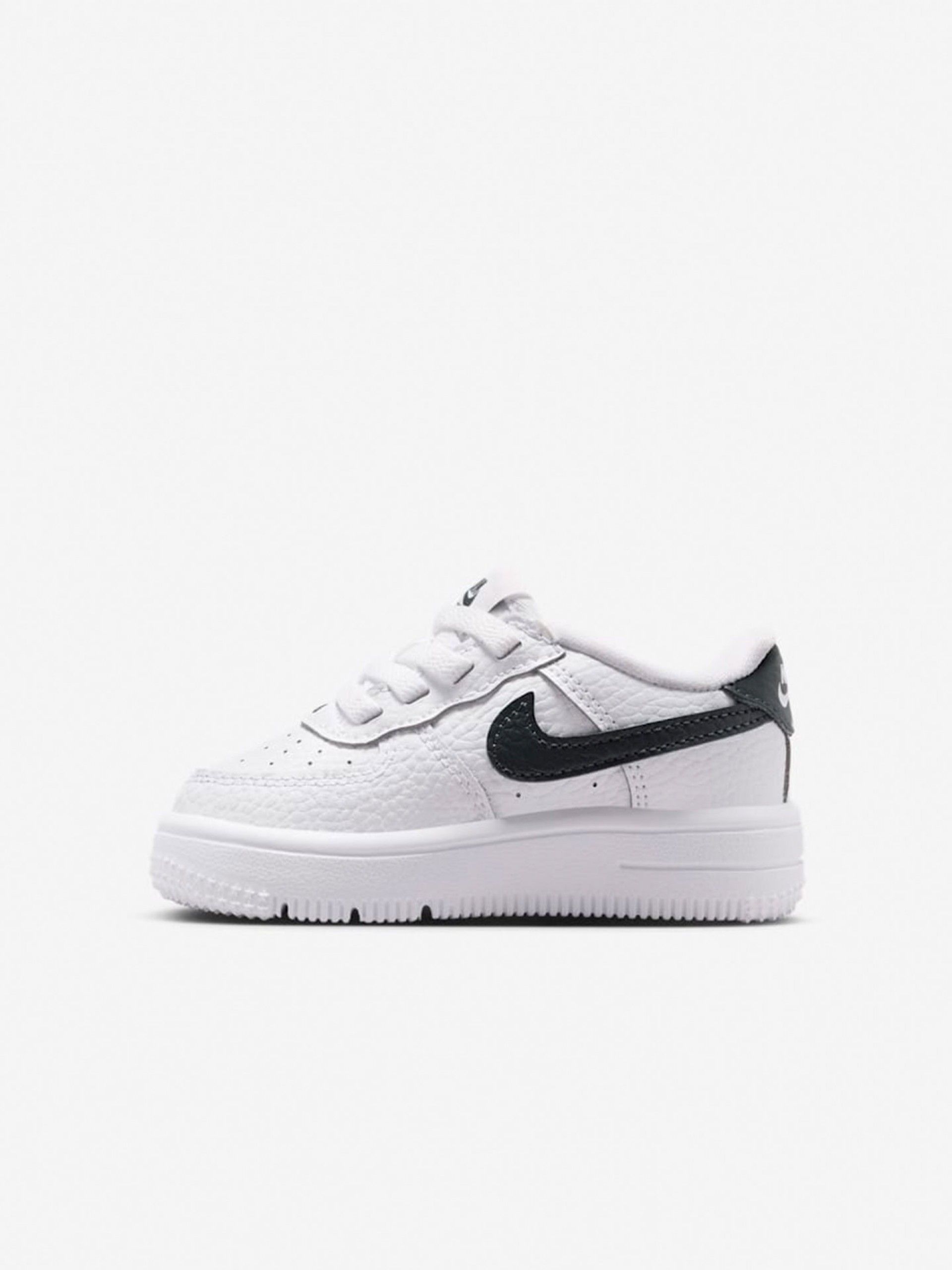 Sapatilhas Nike Force 1 Low Easy-On Brancas e Pretas Para Bebé