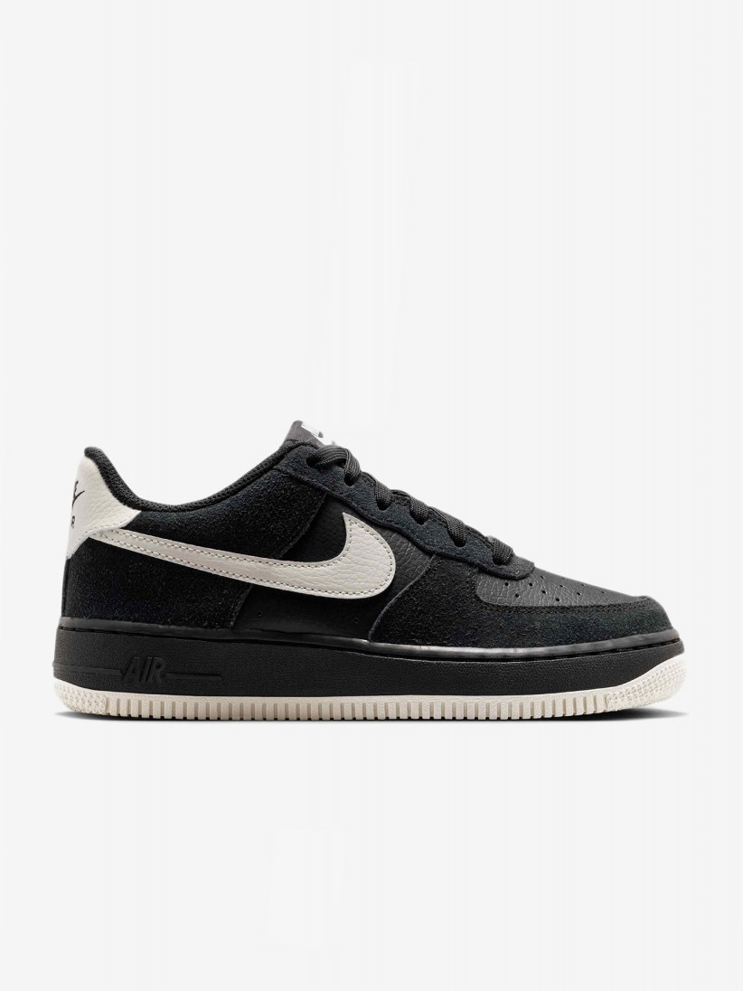 Nike Air Force 1 LV8 Black and Grey Junior Sneakers