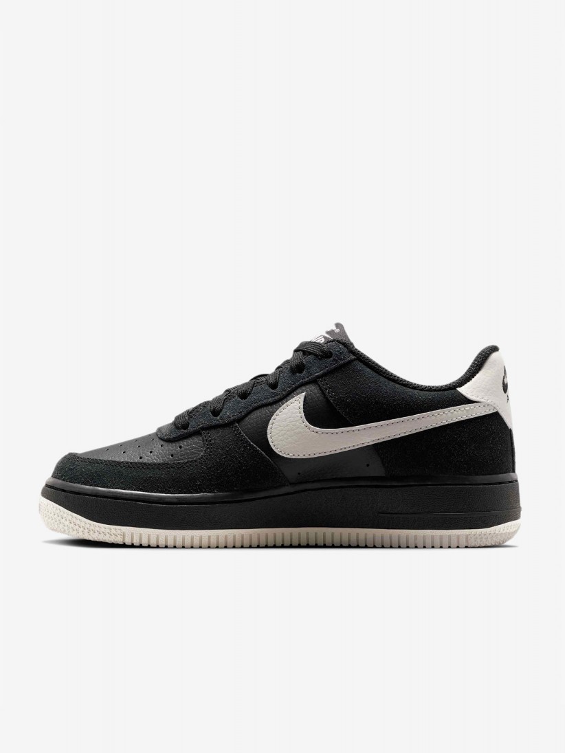 Nike Air Force 1 LV8 Black and Grey Junior Sneakers