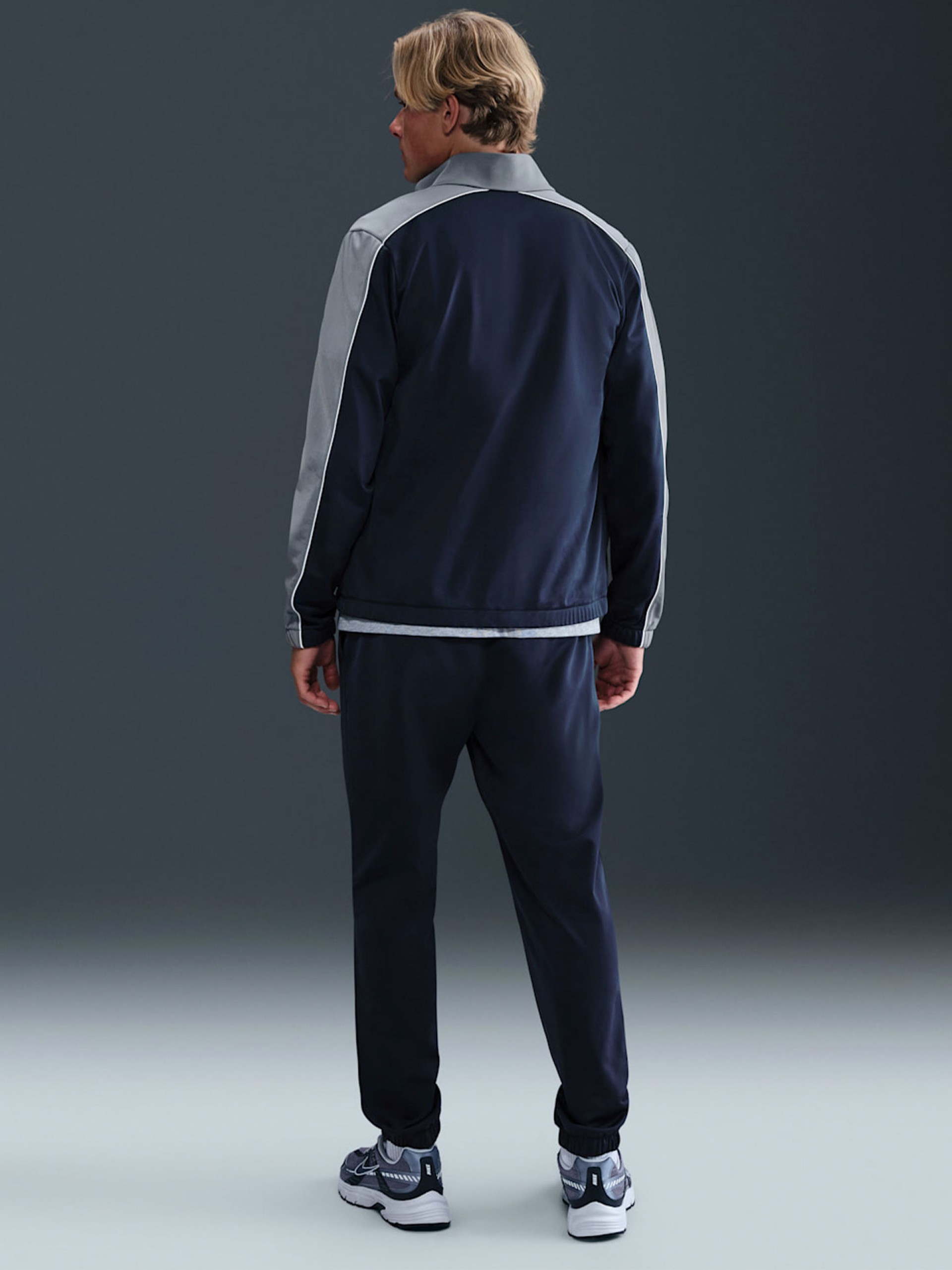 Nike Club Poly Knit Blue and Grey Tracksuit For Men