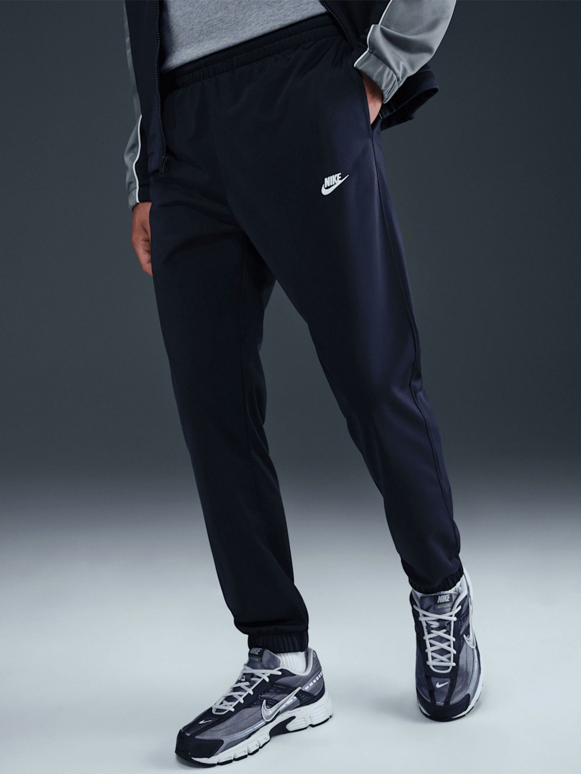 Chándal Nike Club Poly Knit Azul y Gris Para Hombre