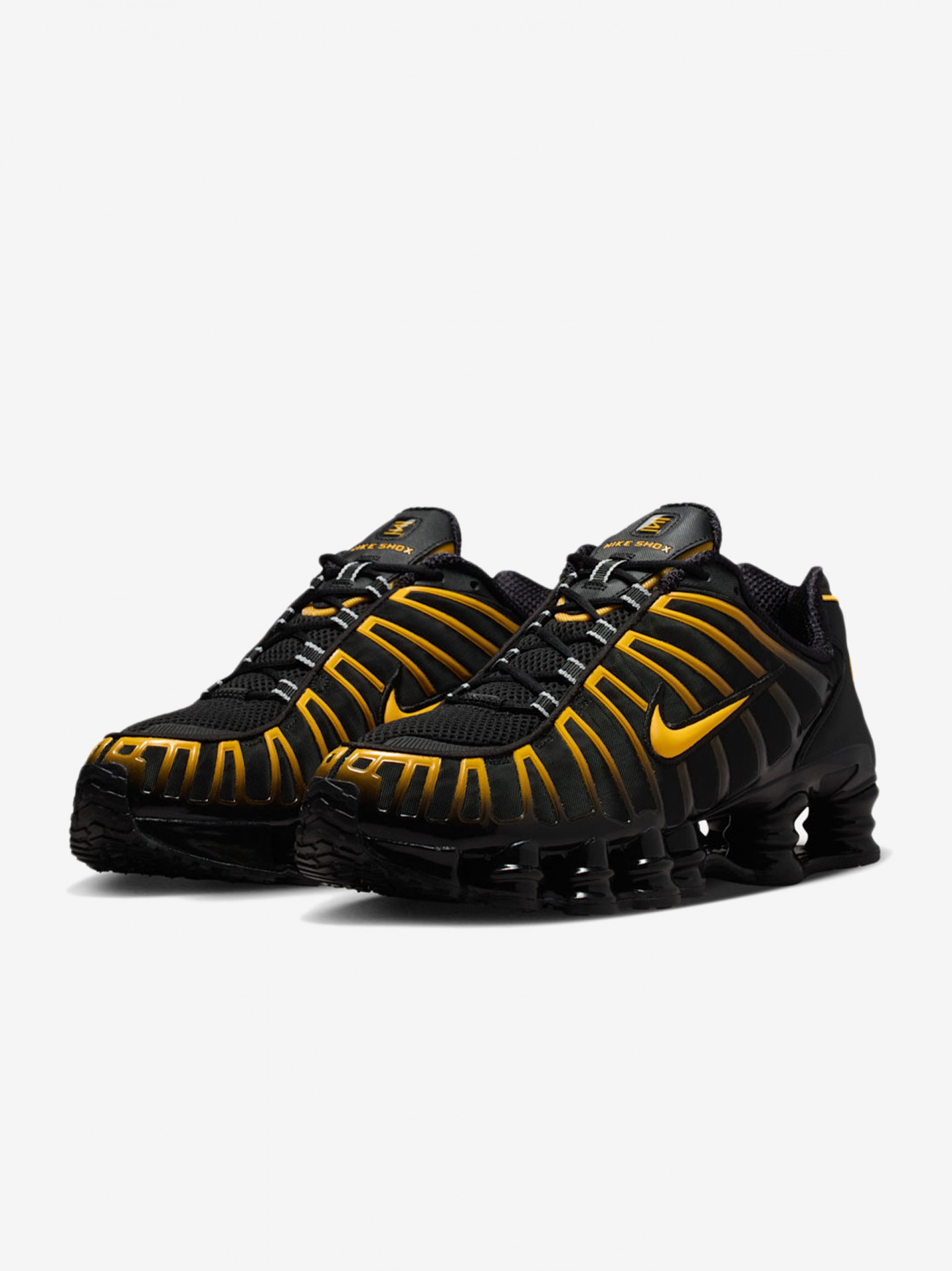 Zapatillas Nike Shox TL Negras y Amarillas Para Hombre