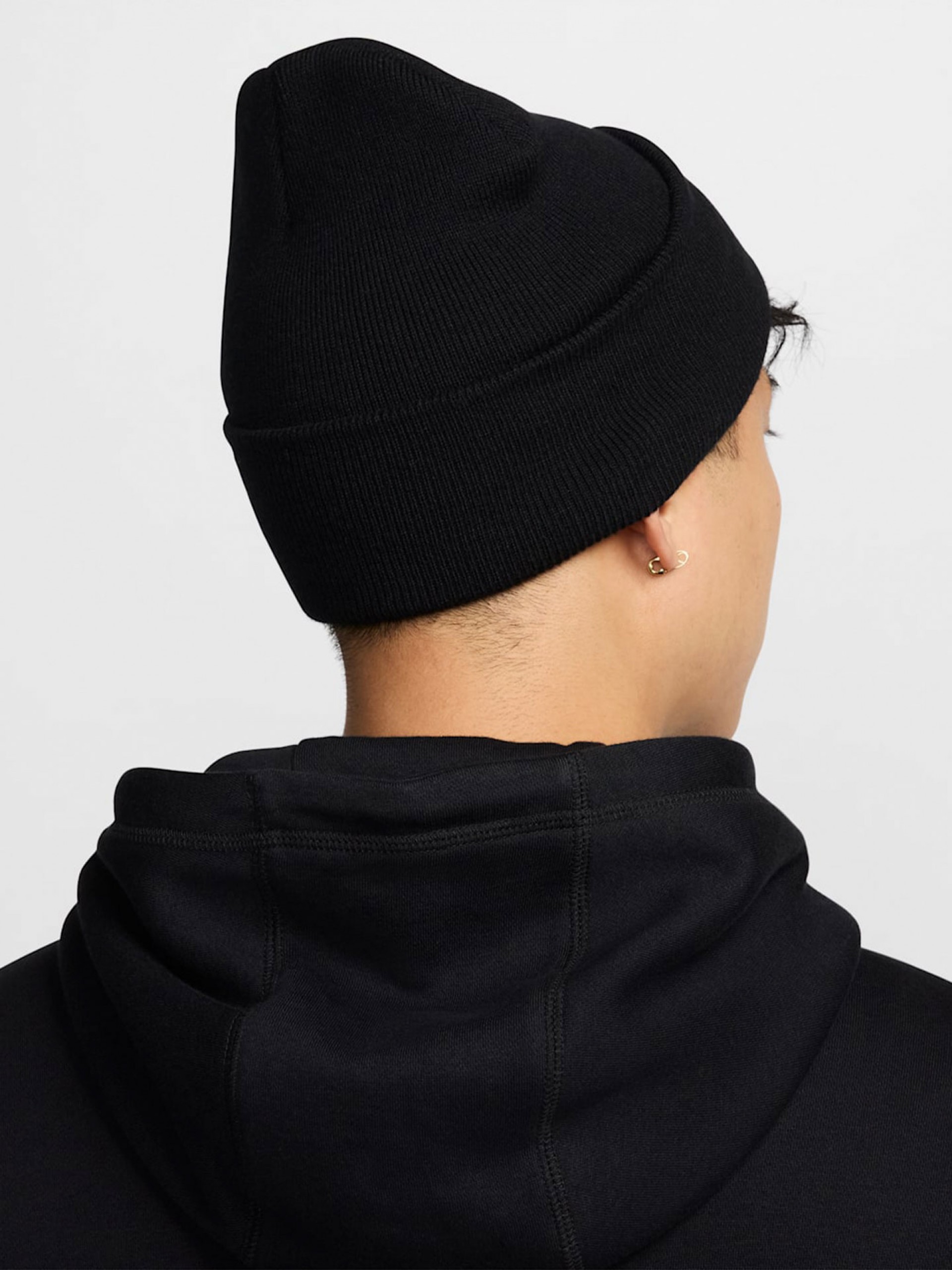 Nike Peak Swoosh Black Beanie