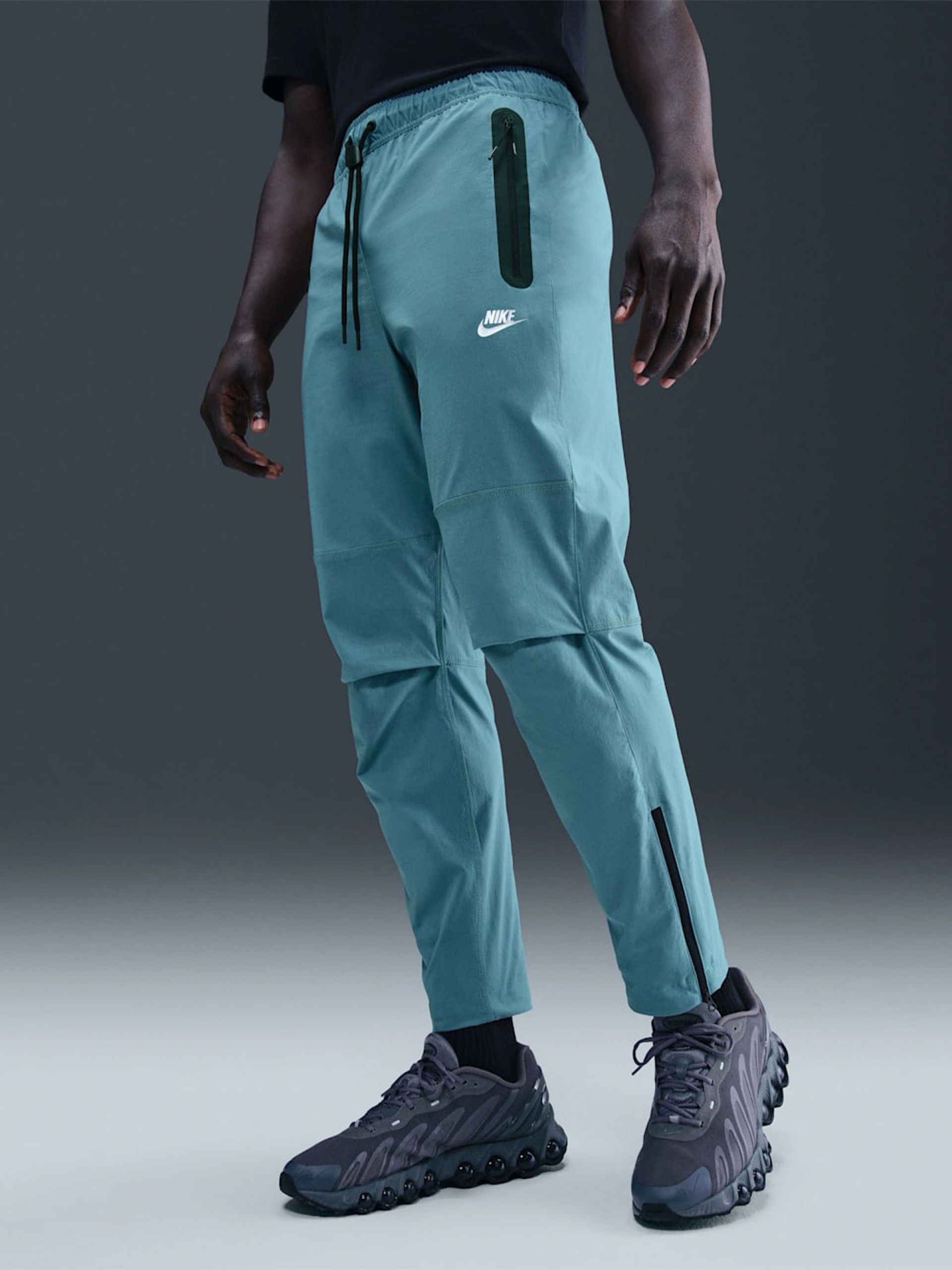 Pantalones Nike Tech Woven Open-Hem Azules Para Hombre