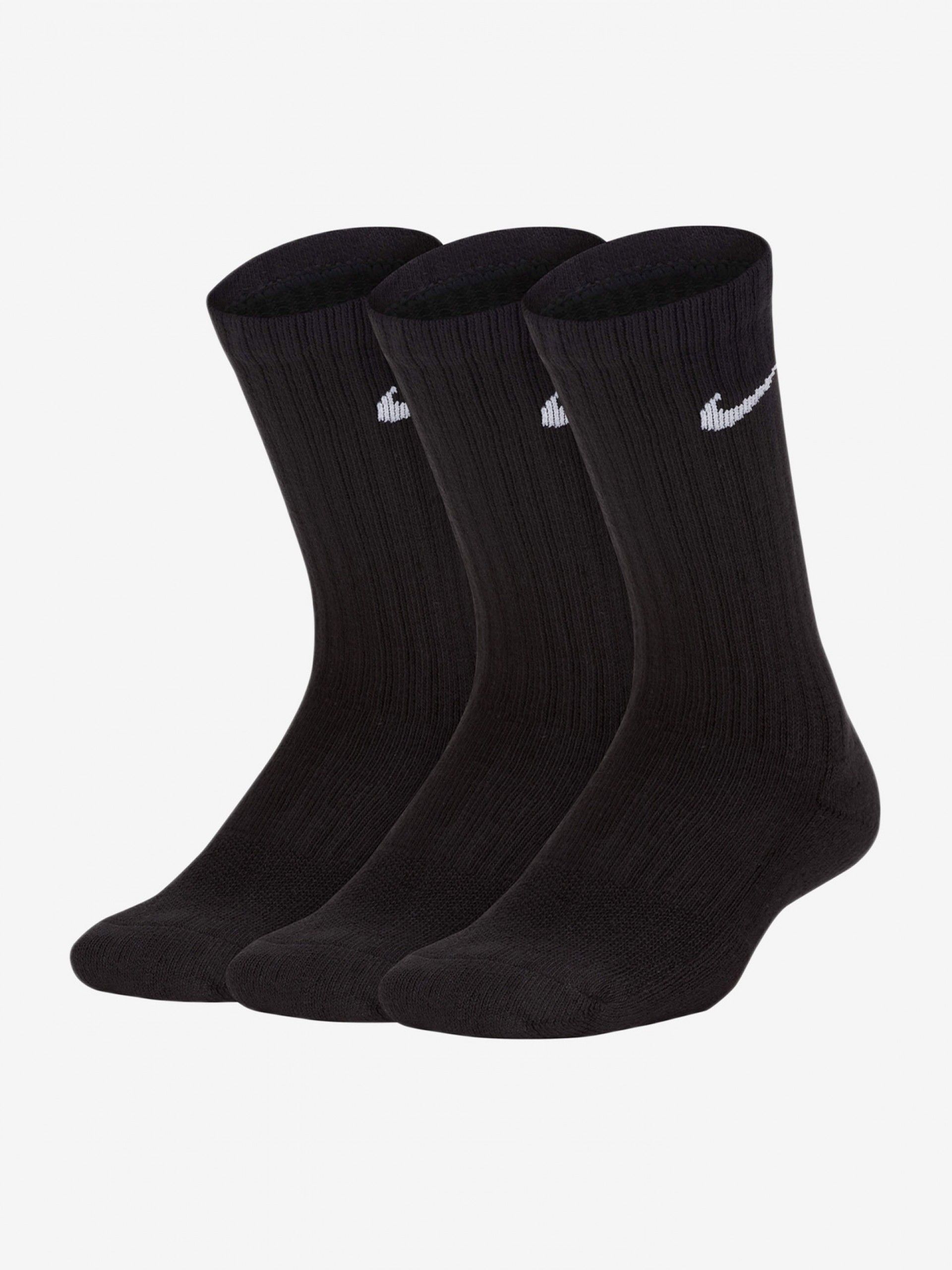Nike Everyday Cushioned Crew Black Socks (3 Pairs)