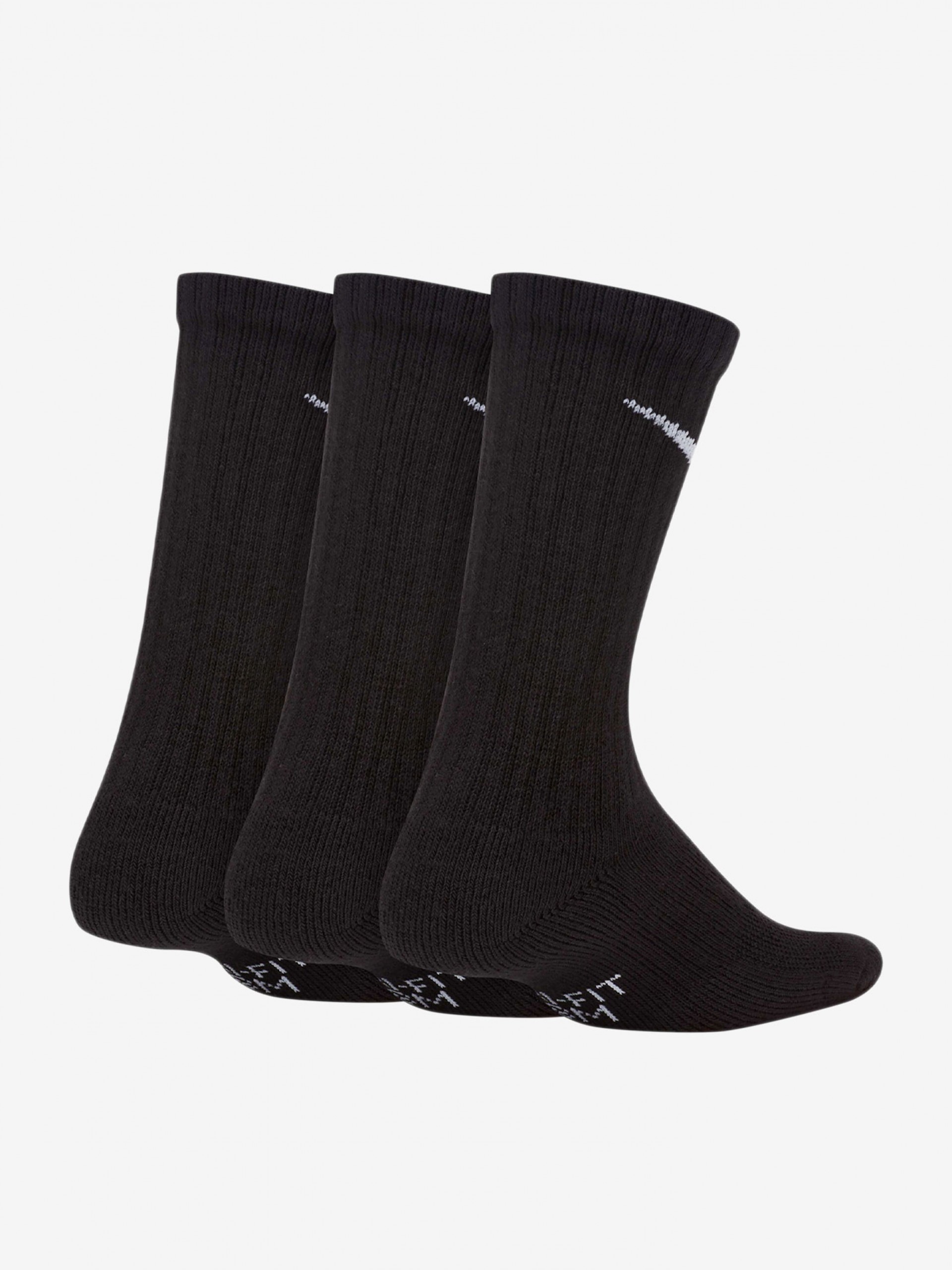 Nike Everyday Cushioned Crew Black Socks (3 Pairs)