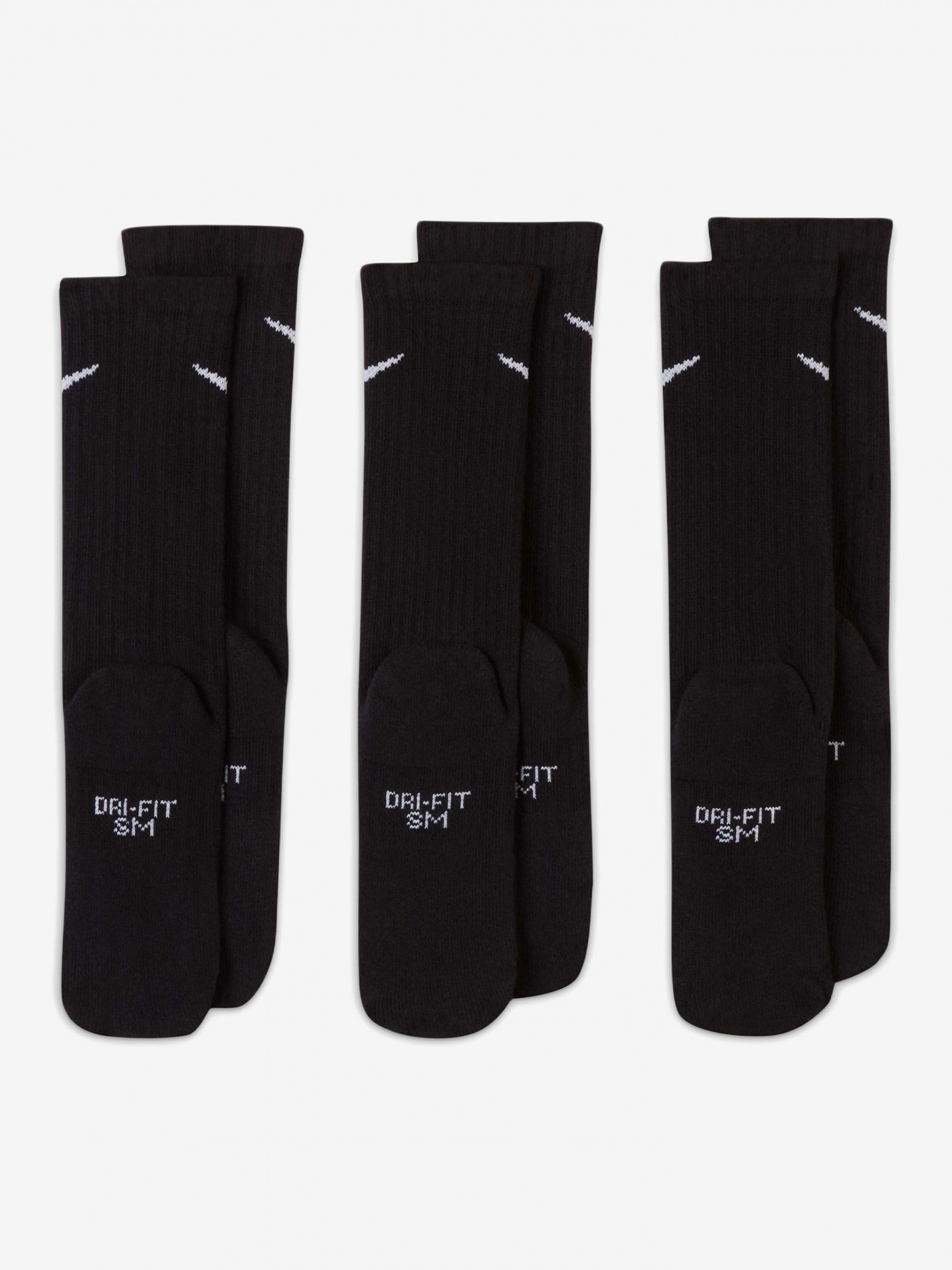 Nike Everyday Cushioned Crew Black Socks (3 Pairs)