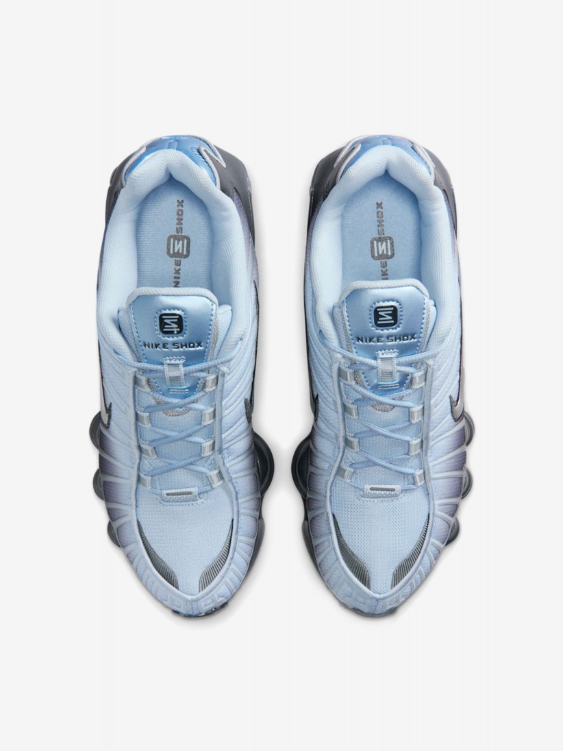 Zapatillas Nike Shox TL Azules y Grises Para Mujer