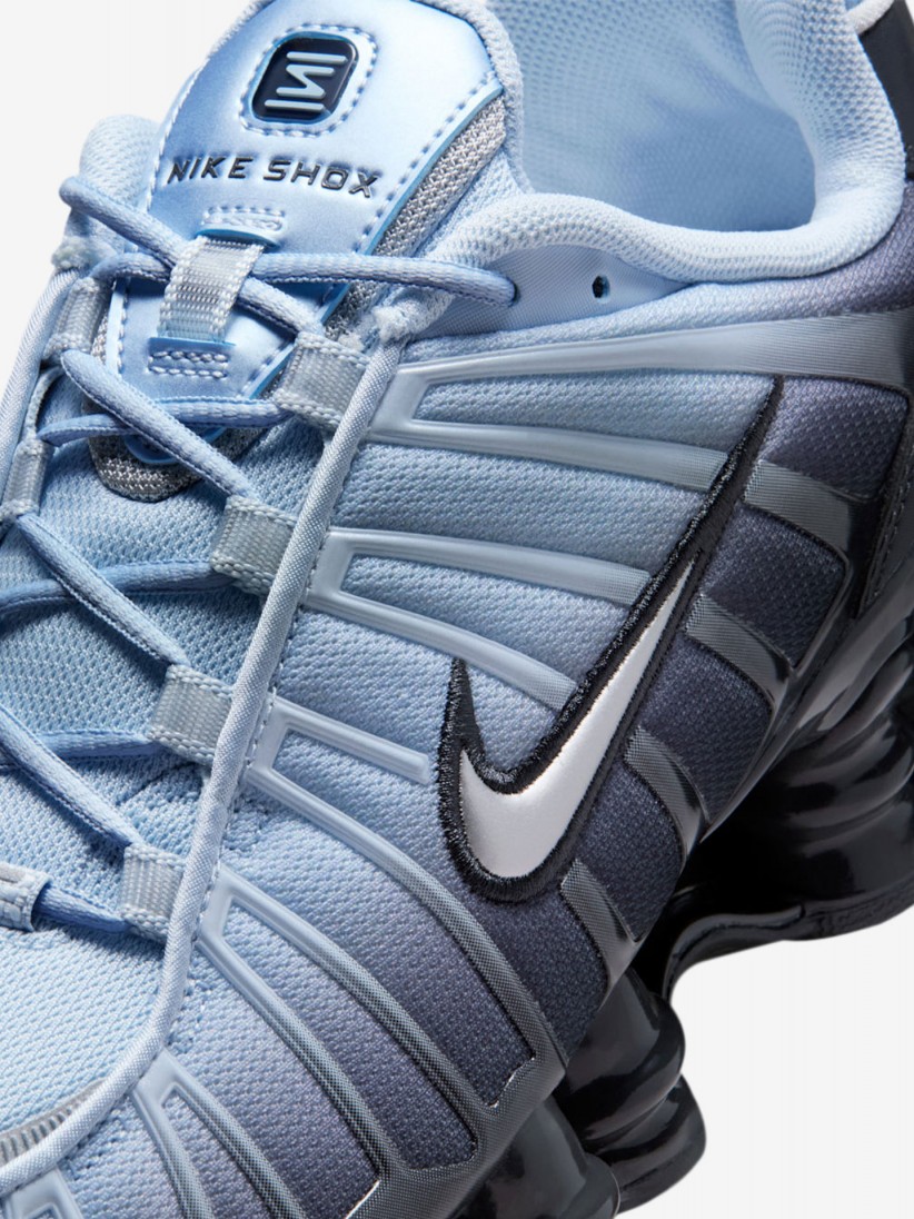 Zapatillas Nike Shox TL Azules y Grises Para Mujer