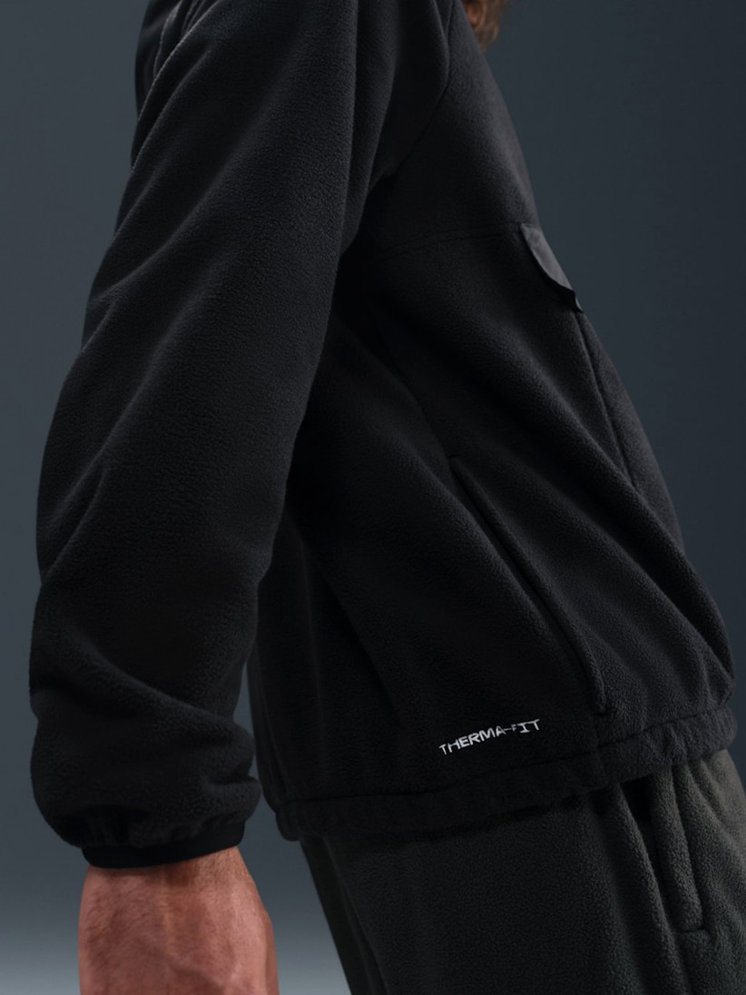 Camisola com Capuz Nike Club Winterized Preta Para Homem