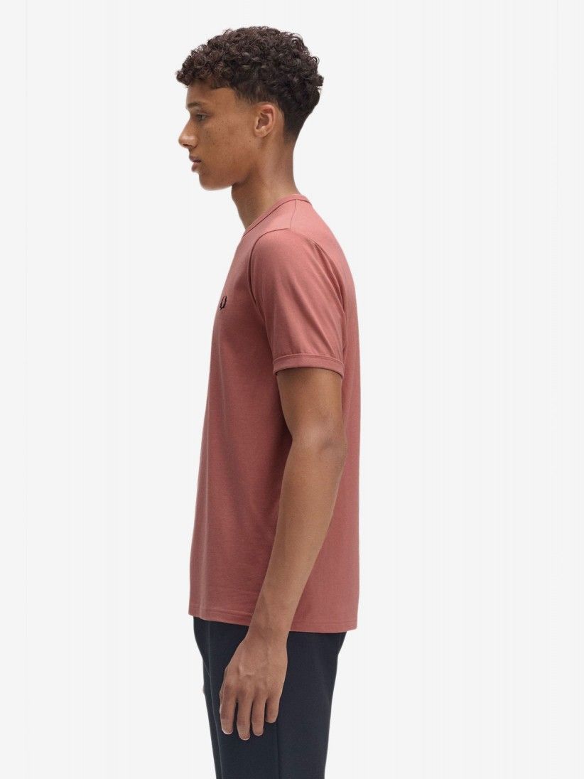 Camiseta Fred Perry Ringer Rosa Camiseta Fred Perry Ringer Rosa