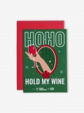 Hold My Wine Christmas Postcard