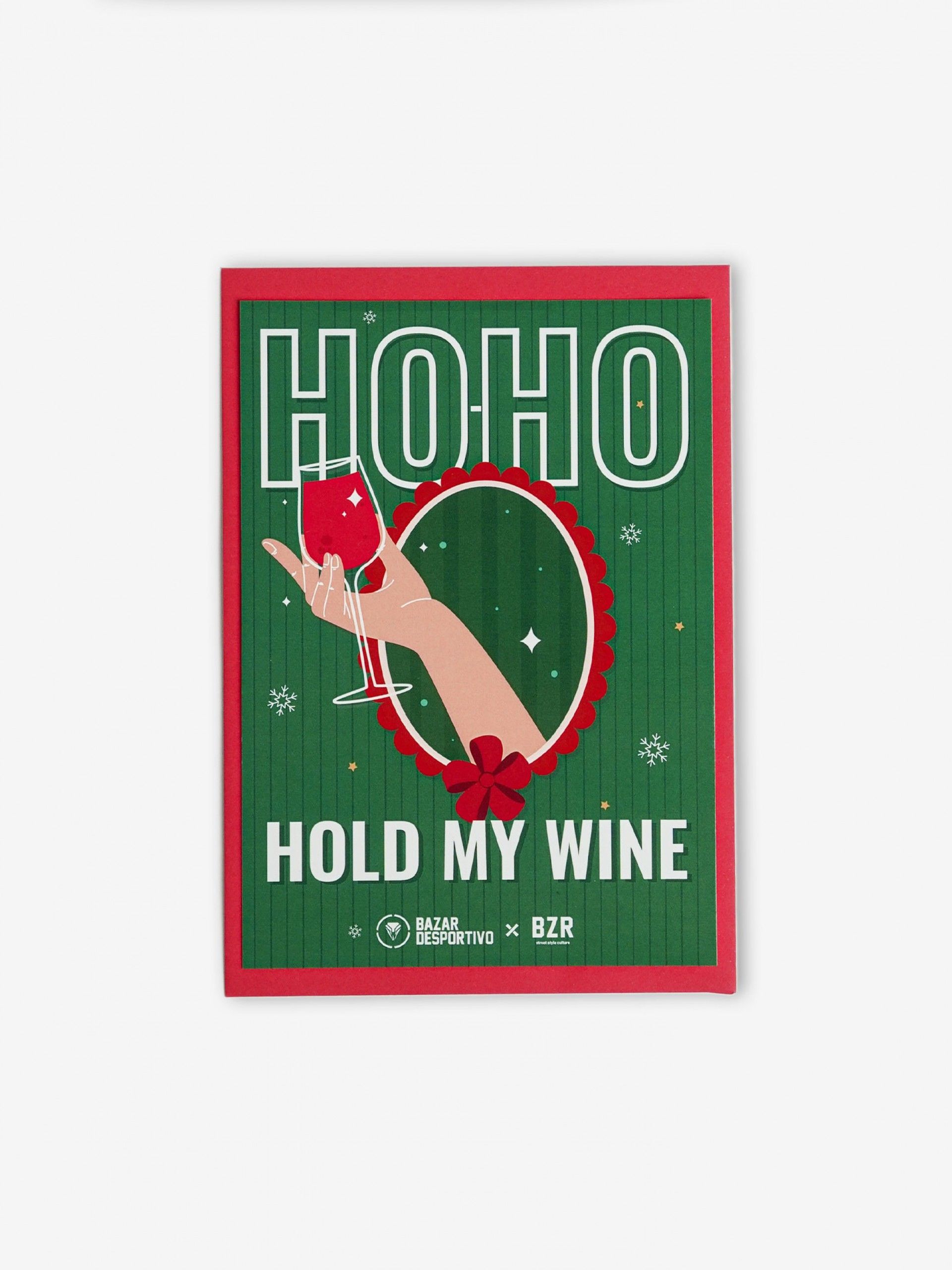 Postal de Natal Hold My Wine