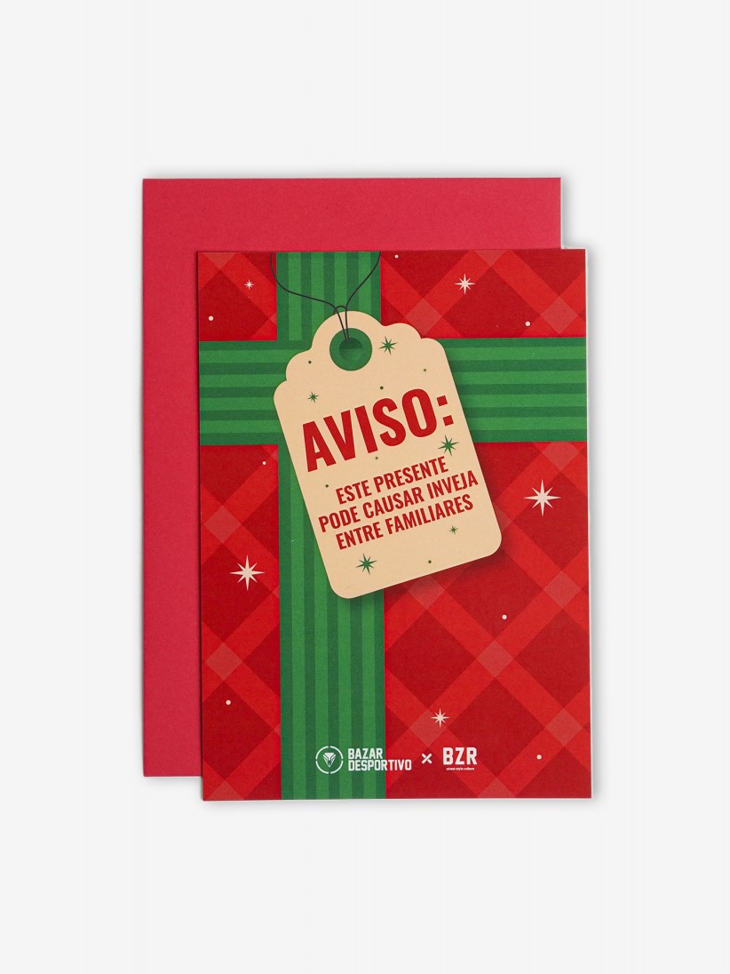 Warning Christmas Card