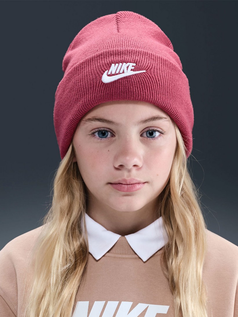 Nike Peak Pink Beanie For Children