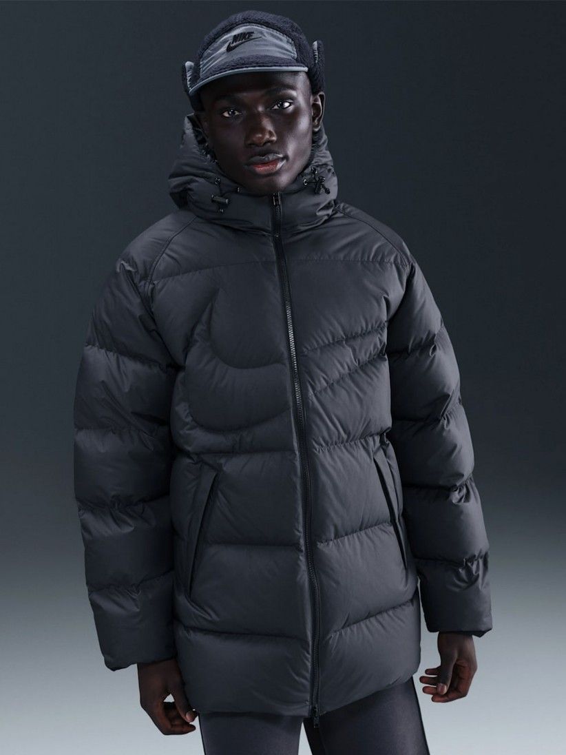 Chaqueta con Capucha Nike Sportswear Club Therma-FIT Negra Para Hombre Chaqueta con Capucha Nike Sportswear Club Therma-FIT Negra Para Hombre