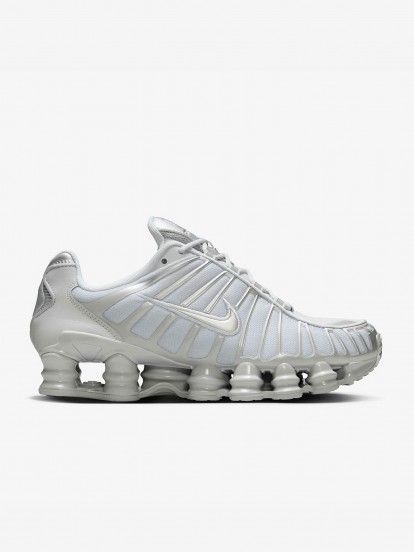 Sapatilhas Nike Shox TL Prateadas e Cinzentas Para Mulher
