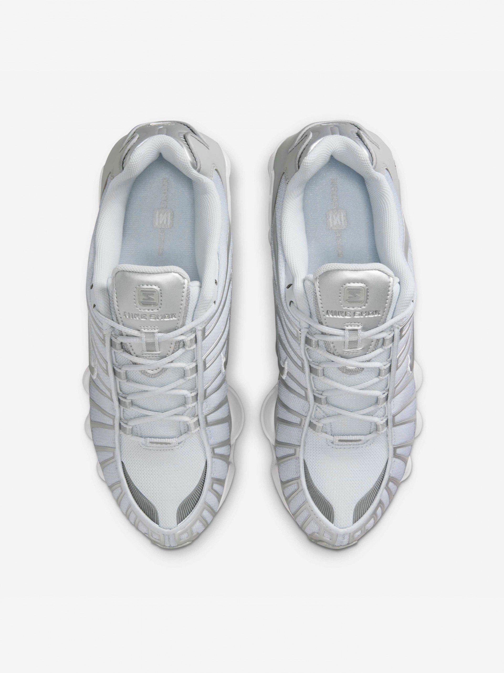 Zapatillas Nike Shox TL Plateadas y Grises Para Mujer