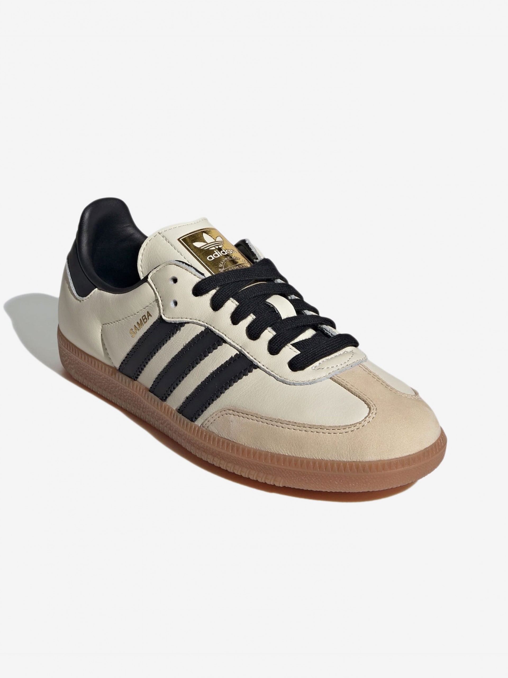 Adidas Samba OG Beige and Black Sneakers
