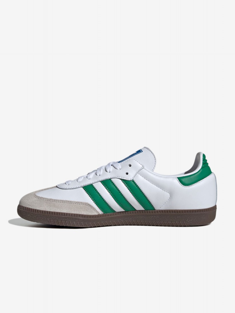 Adidas Samba OG White and Green Sneakers