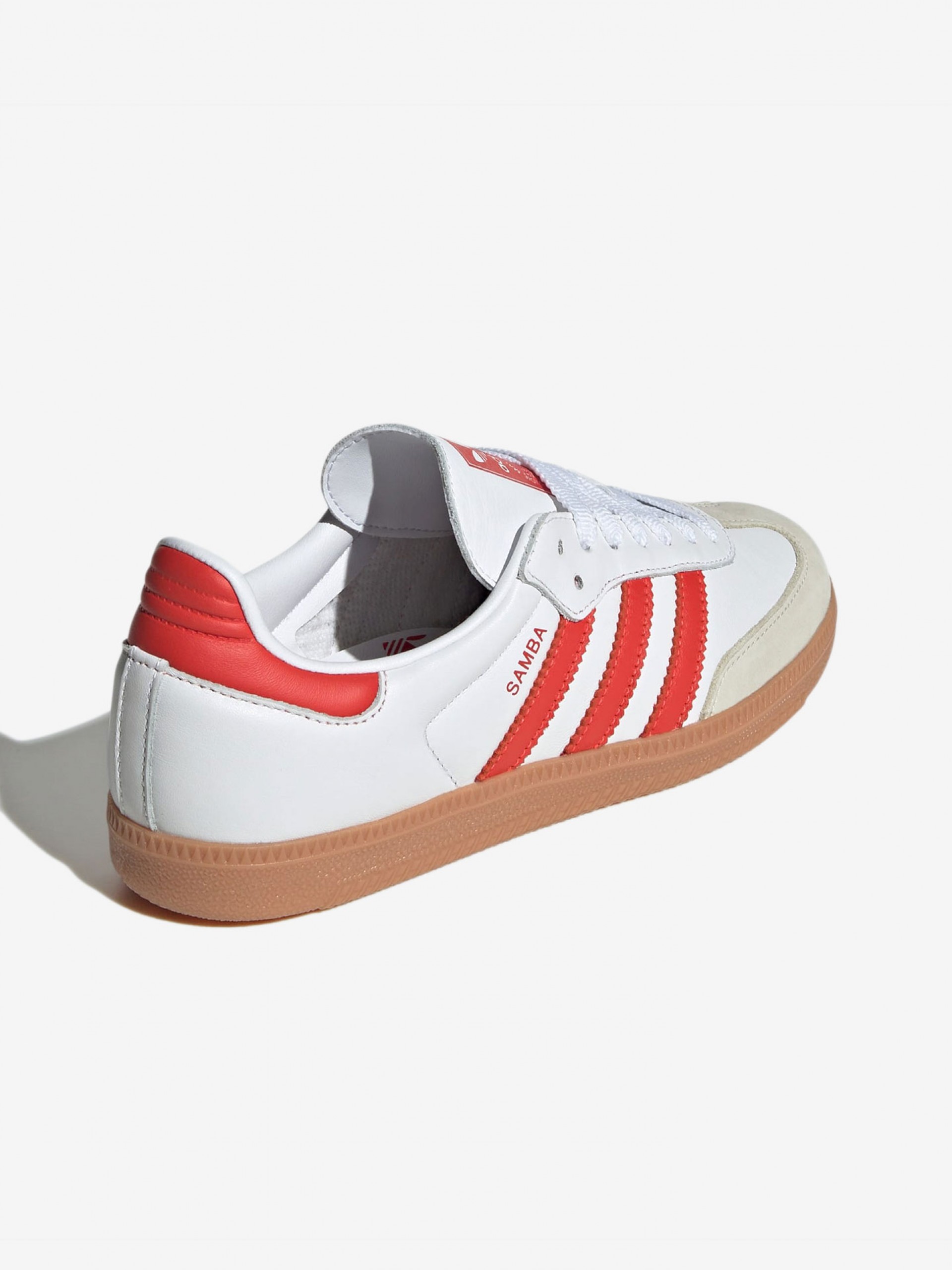 Sapatilhas Adidas Samba OG W Brancas e Vermelhas