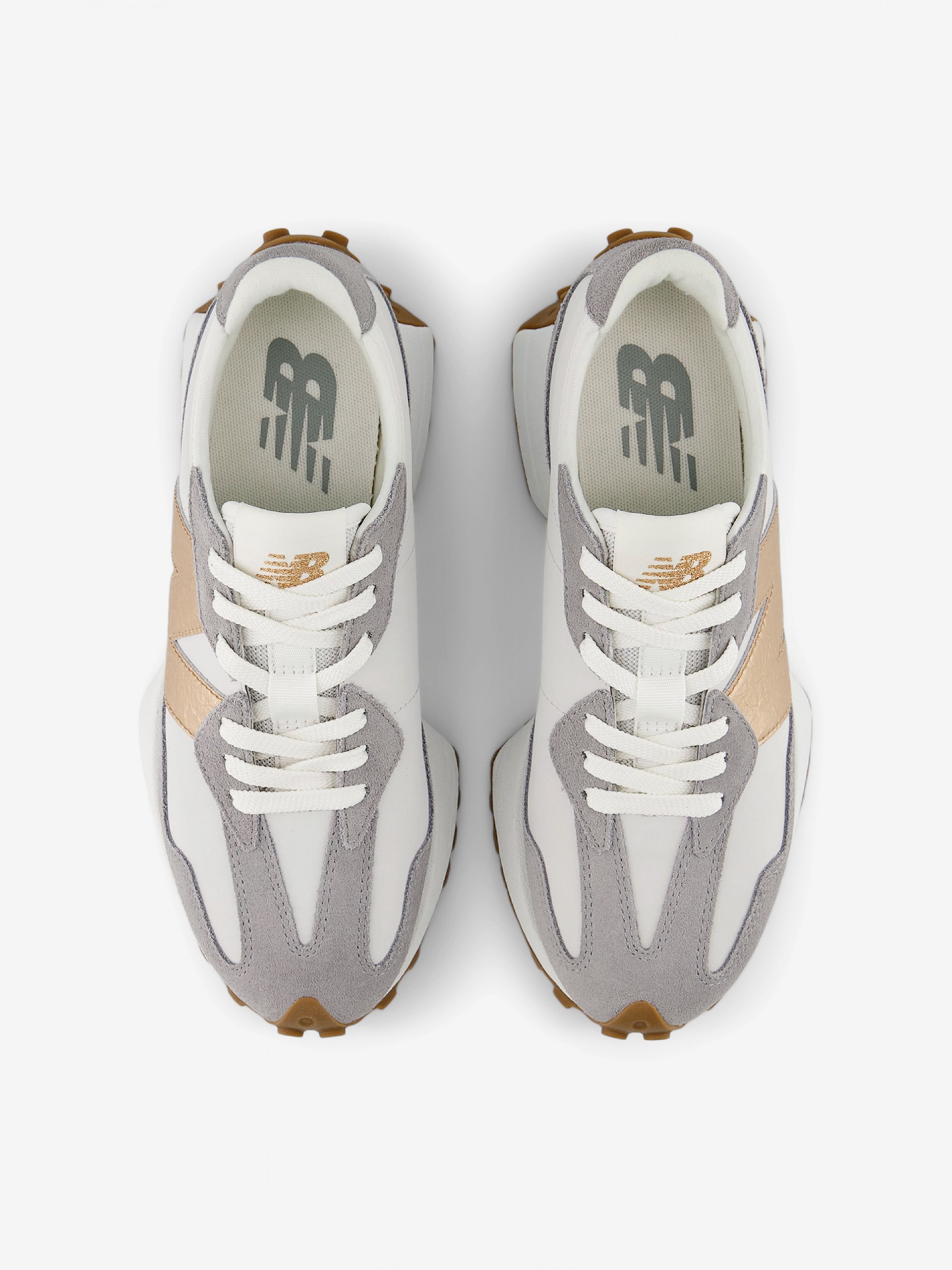 Sapatilhas New Balance W327 V1 Cinzentas e Douradas