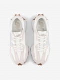 New Balance W327 V1 Beige and Silver Sneakers