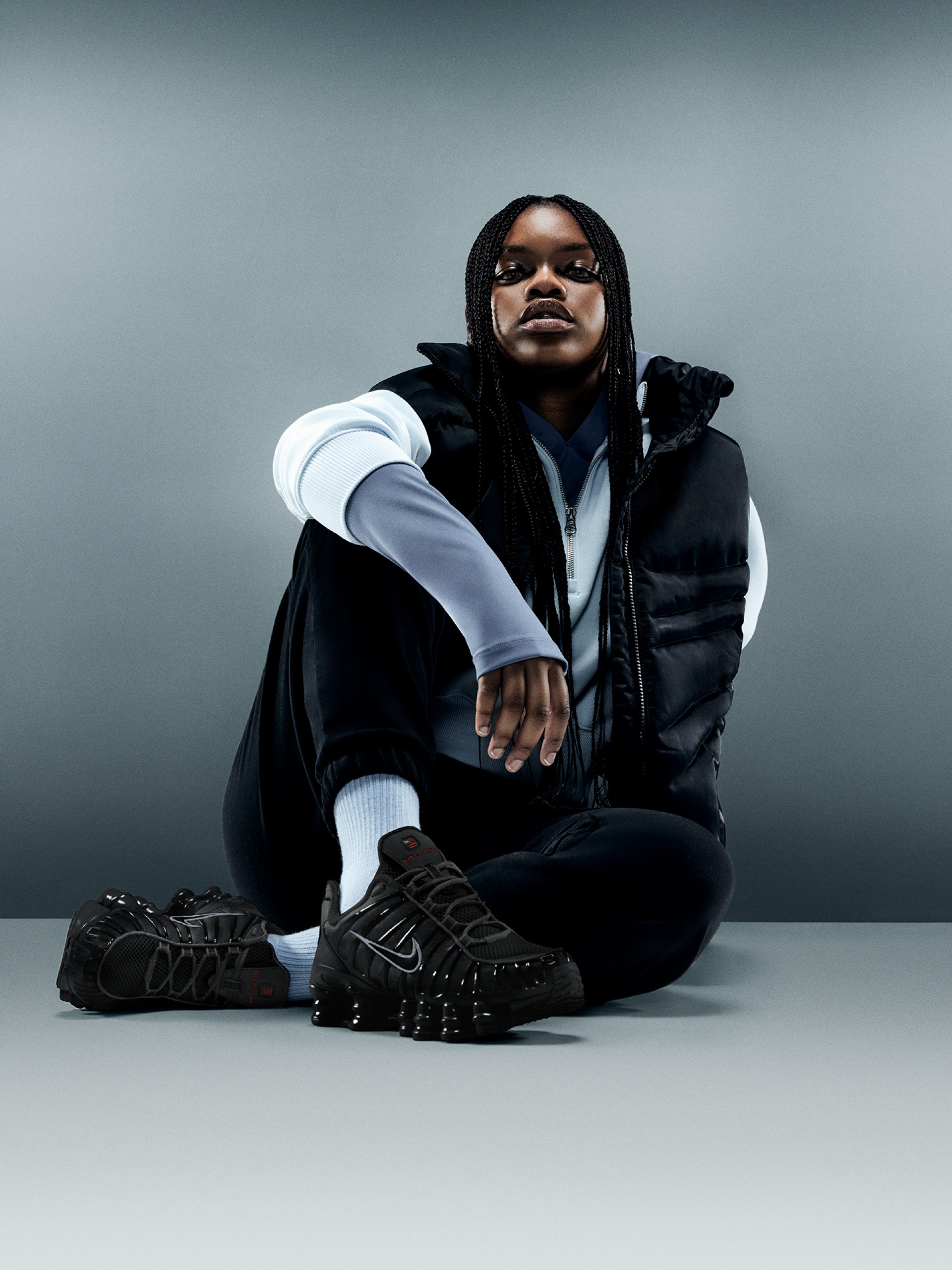 Zapatillas Nike Shox TL Negras Júnior