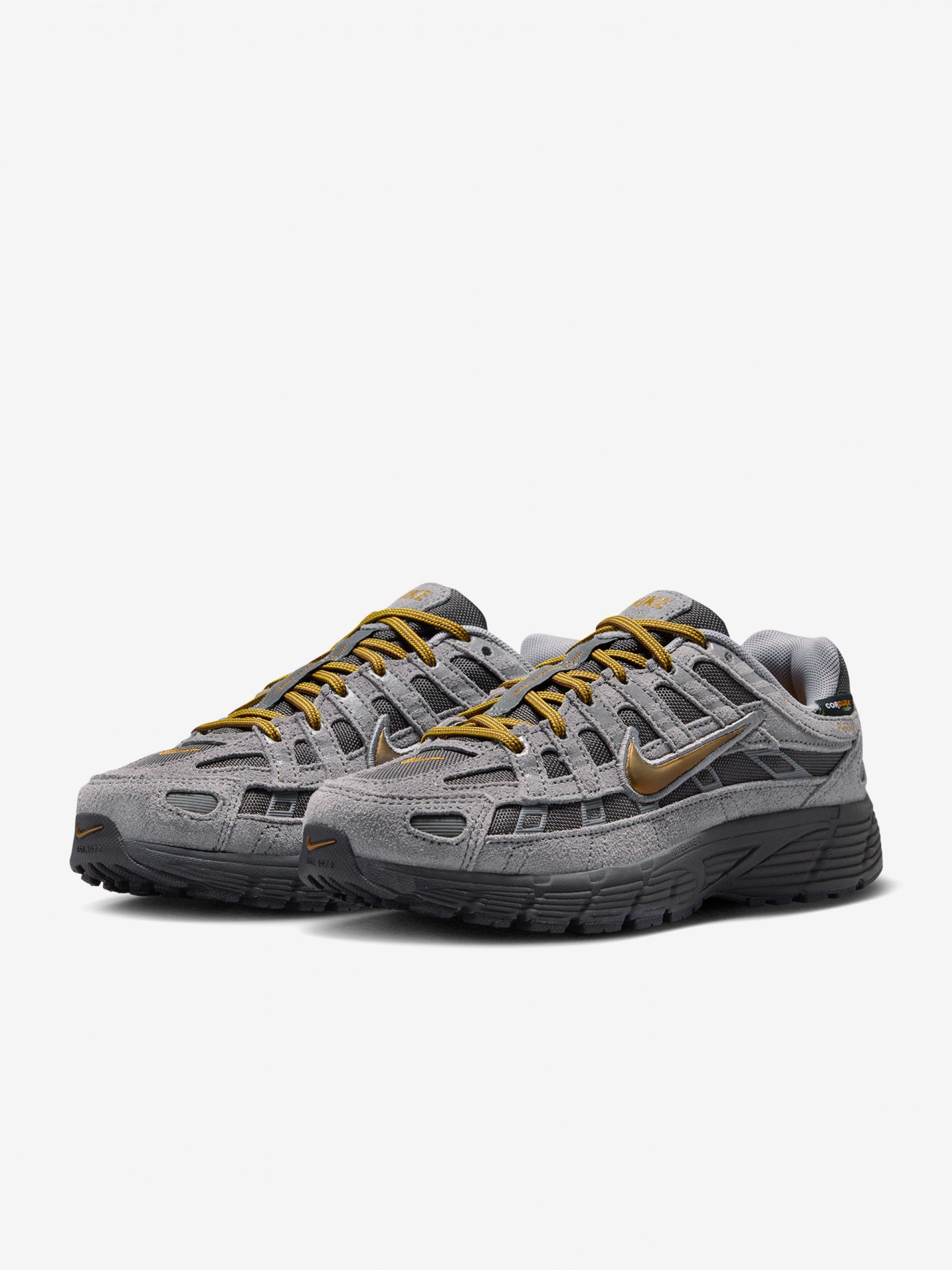 Nike P-6000 Premium Grey and Golden Junior Sneakers