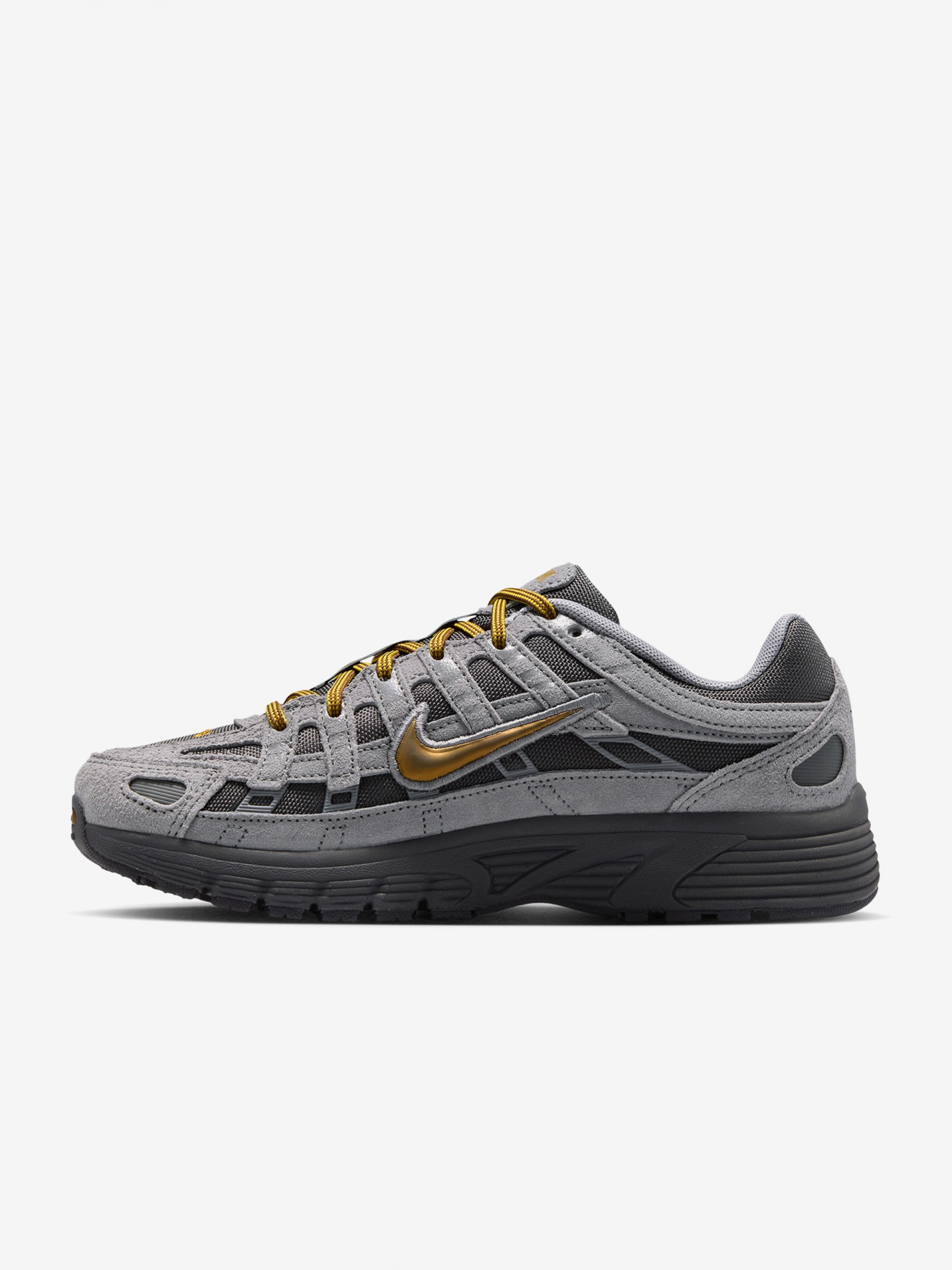 Sapatilhas Nike P-6000 Premium Cinzentas e Douradas Júnior