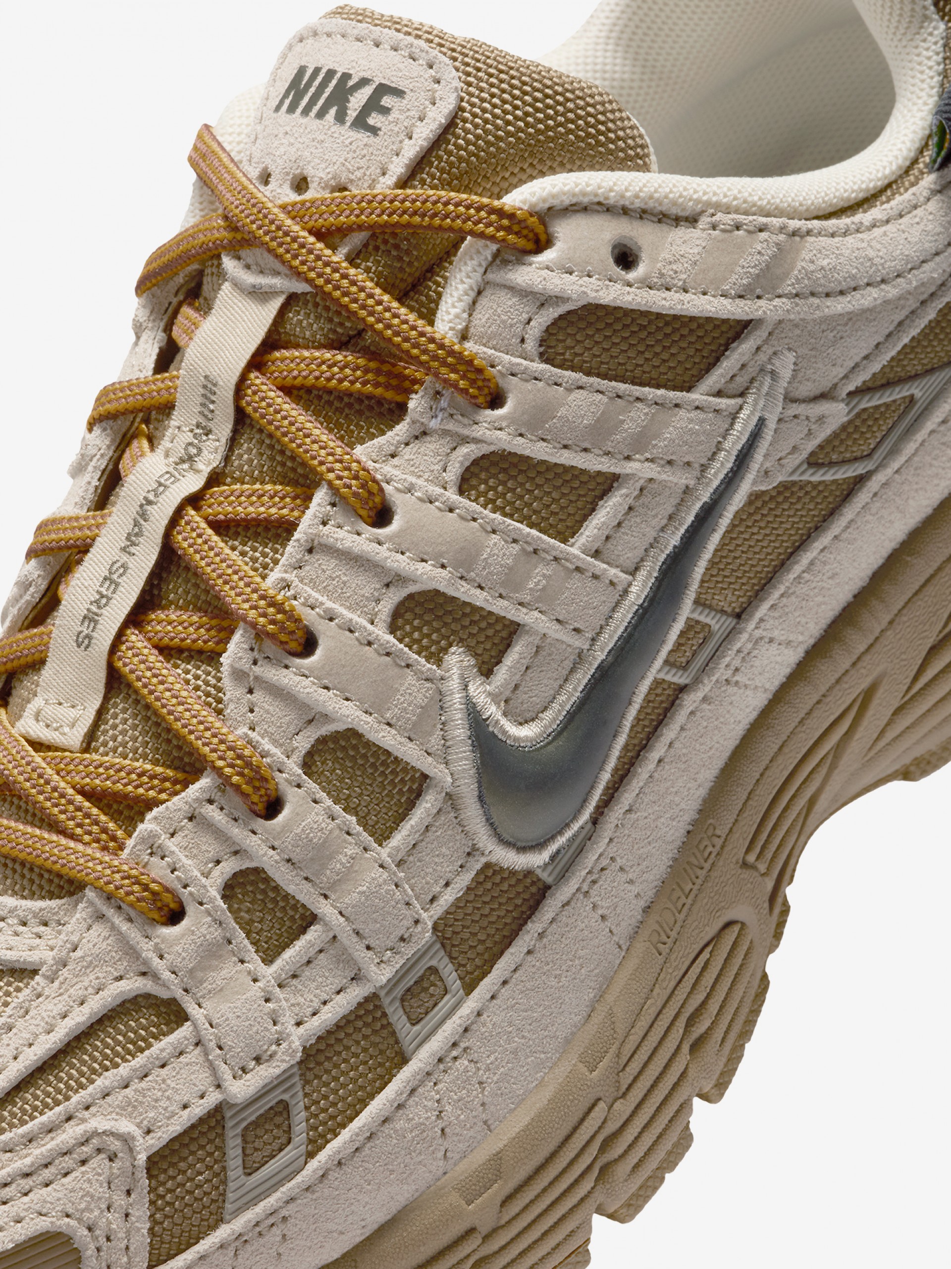 Zapatillas Nike P-6000 Premium Caqui y Grises Júnior