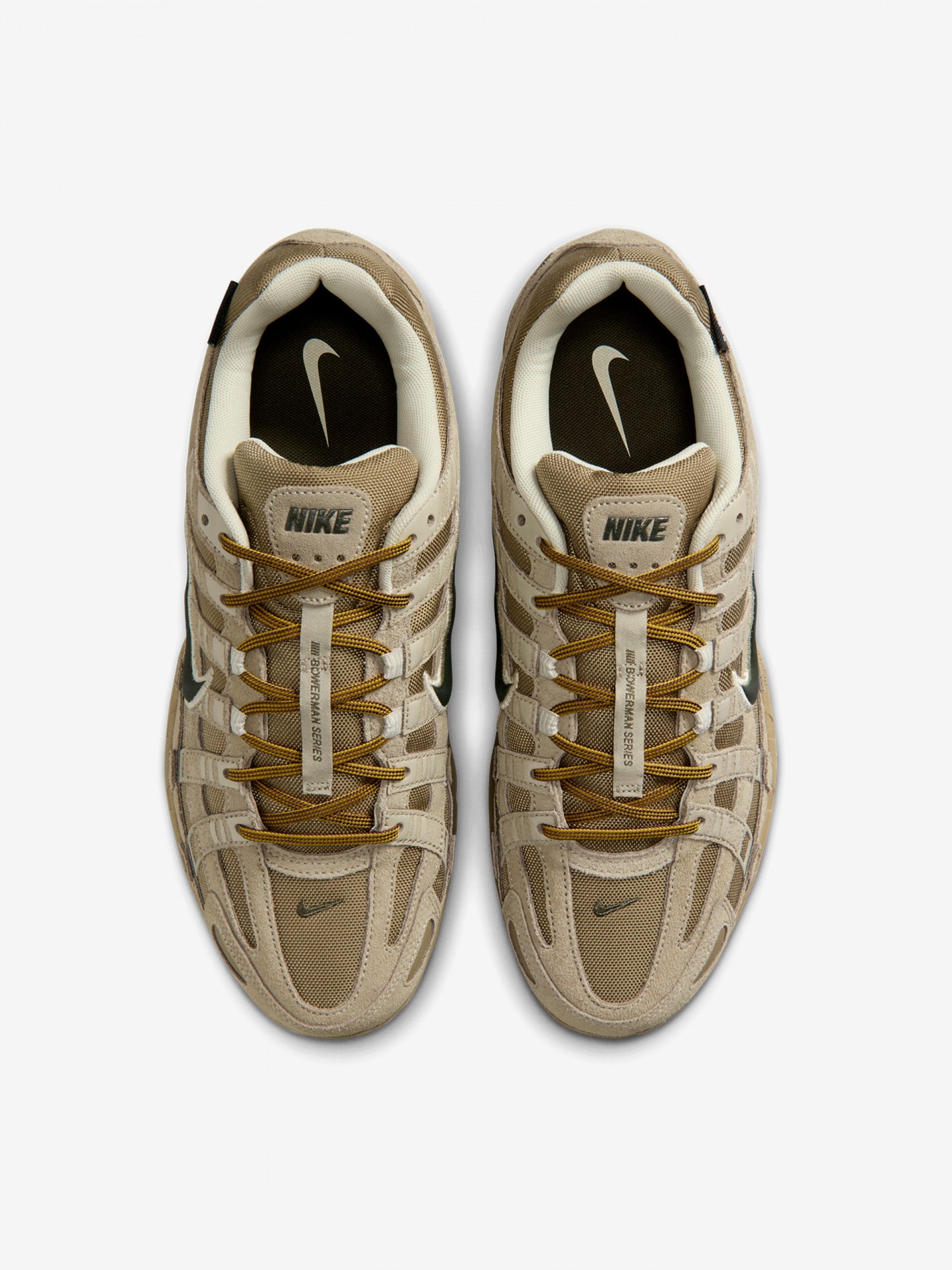 Zapatillas Nike P-6000 Premium Caqui y Grises Para Hombre