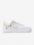 Sapatilhas Nike Air Force 1 07 LX Brancas e Douradas Para Mulher Sapatilhas Nike Air Force 1 07 LX Brancas e Douradas Para Mulher