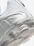 Zapatillas Nike Shox R4 Blancas y Plateadas Para Hombre