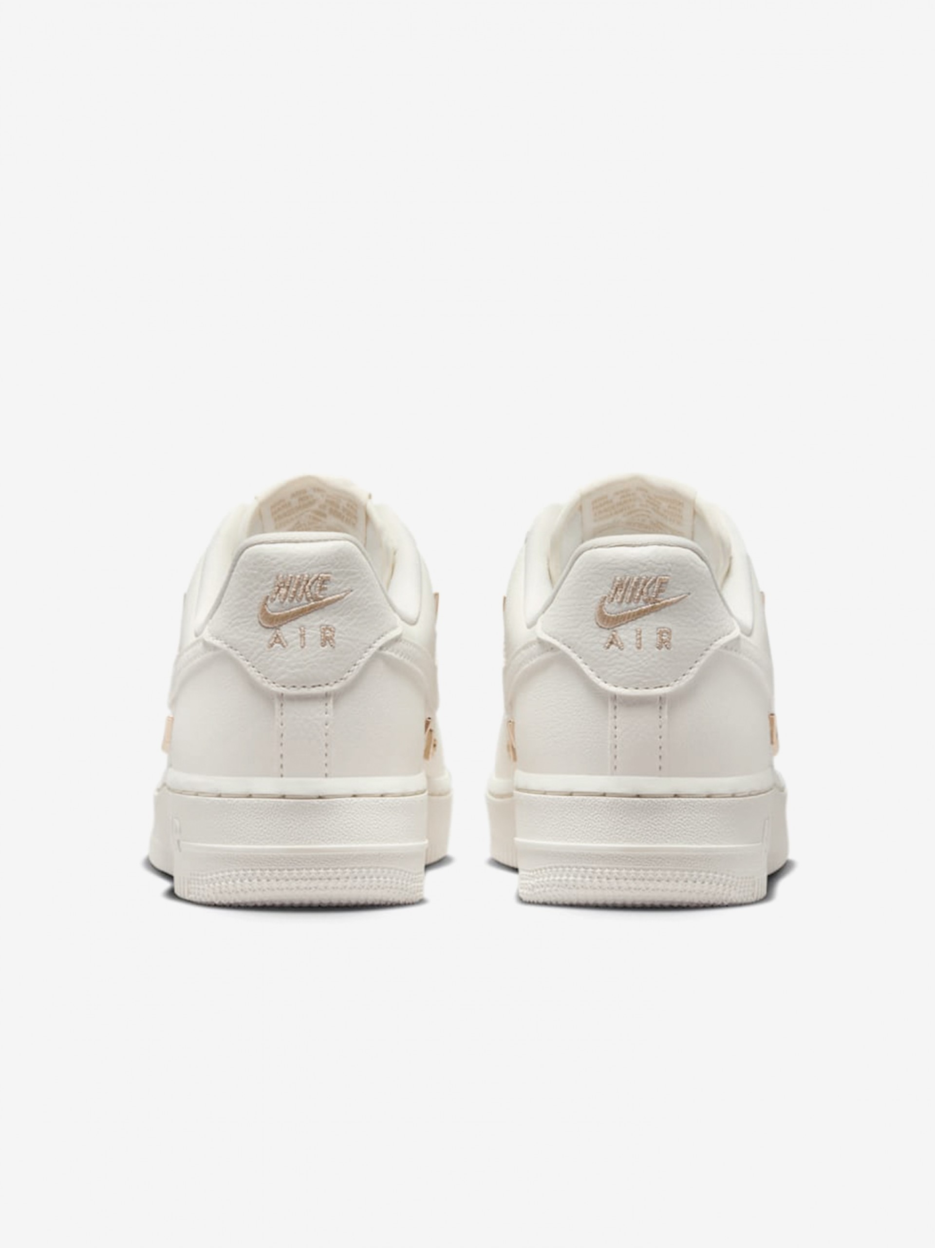 Zapatillas Nike Air Force 1 07 LX Beige y Doradas Para Mujer