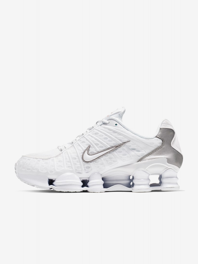 Nike Shox TL White and Silver Sneakers For Men
