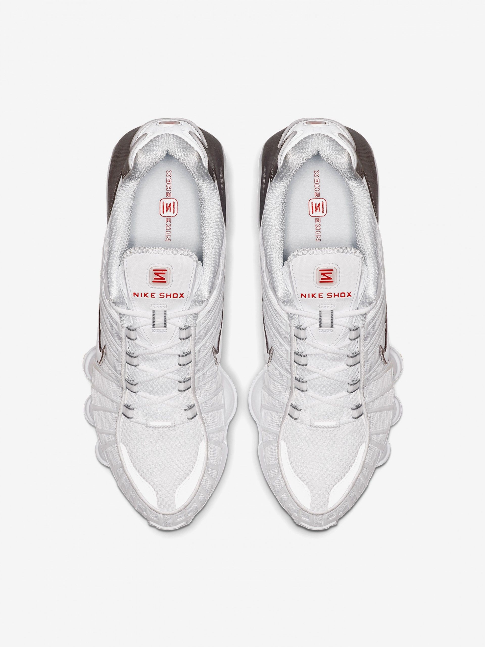 Zapatillas Nike Shox TL Blancas y Plateadas Para Hombre