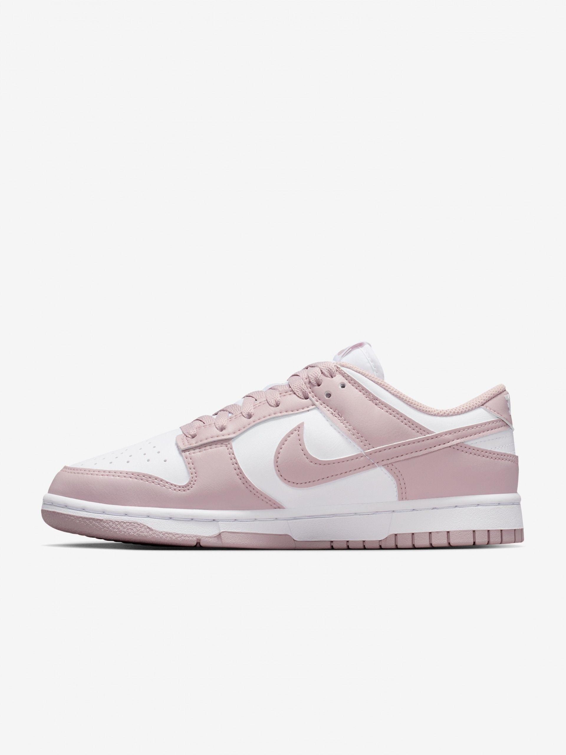 Sapatilhas Nike Dunk Low Rosa e Brancas Para Mulher
