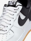 Zapatillas Nike Air Force 1 07 LV8 Blancas, Negras y Plateadas Para Hombre