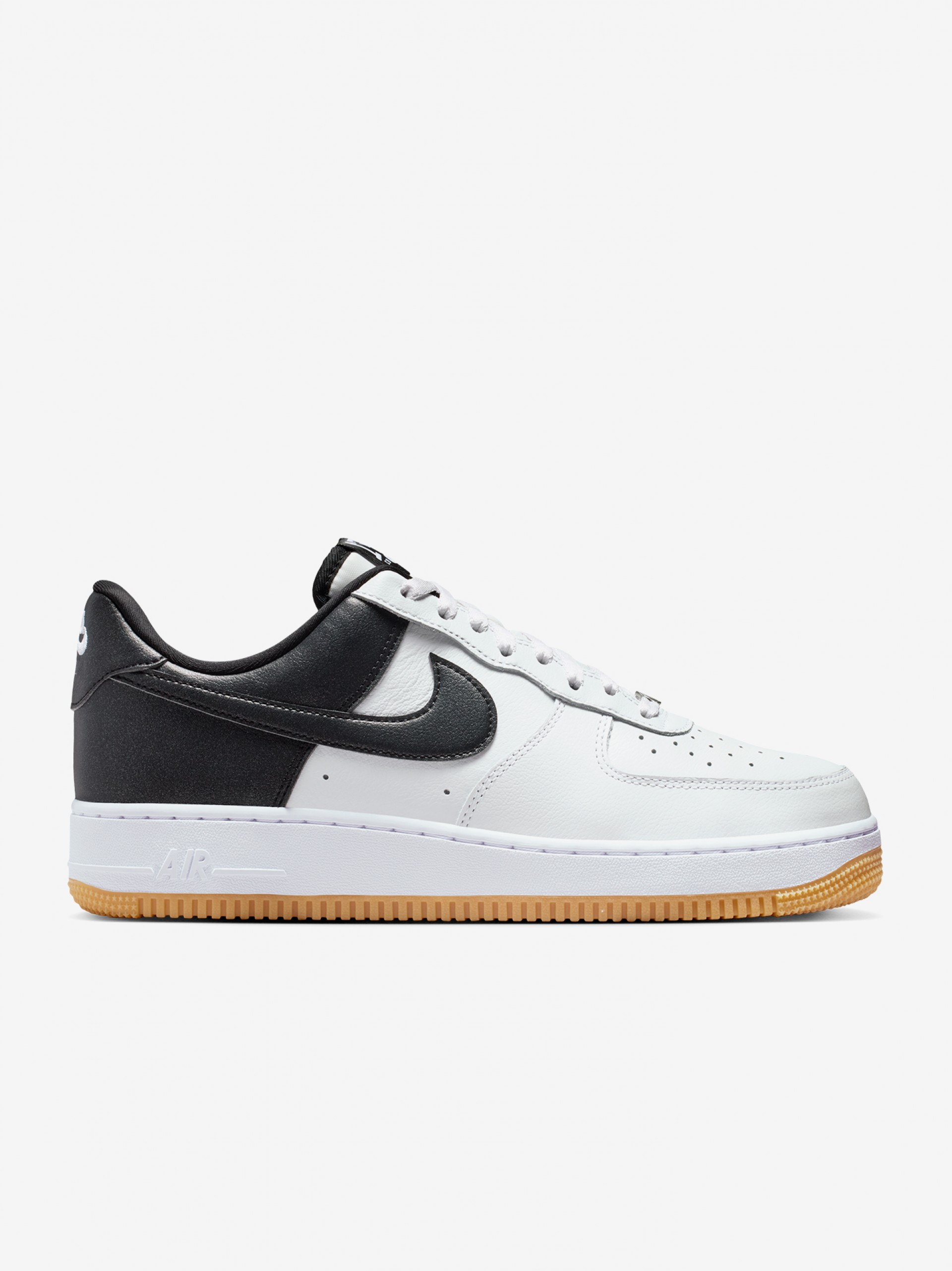Nike Air Force 1 07 LV8 White, Black and Silver Sneakers For Men