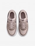 Sapatilhas Nike Force 1 Low Lace Essential+ Rosa e Castanhas Em Pele e Camur�a Para Crian�a
