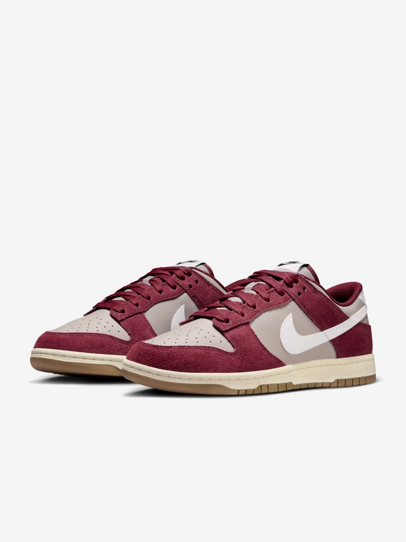 Nike Dunk Low Retro SE Burgundy and Grey Sneakers For Men