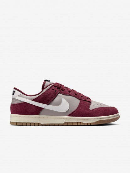 Nike Dunk Low Retro SE Burgundy and Grey Sneakers For Men
