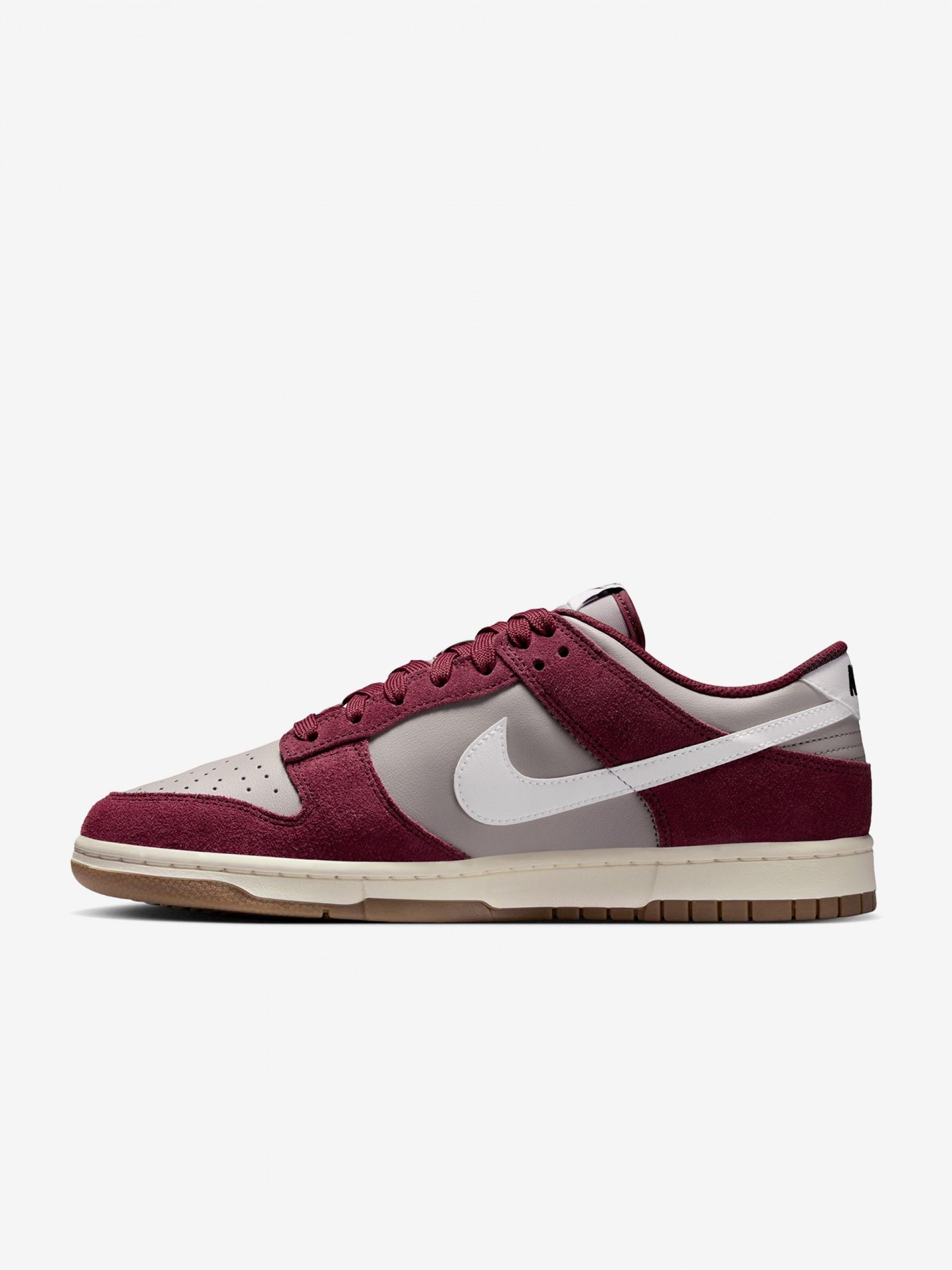 Zapatillas Nike Dunk Low Retro SE Burdeos y Grises Para Hombre