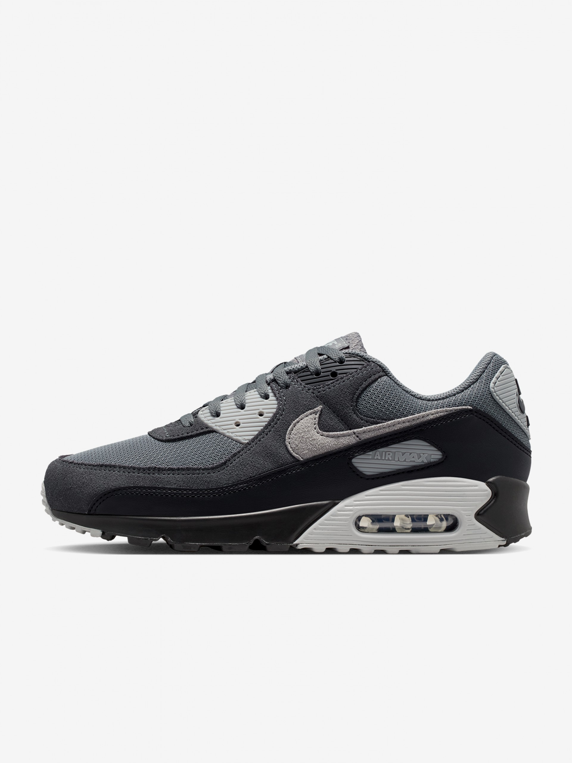 Nike Air Max 90 Grey and Black Sneakers For Men