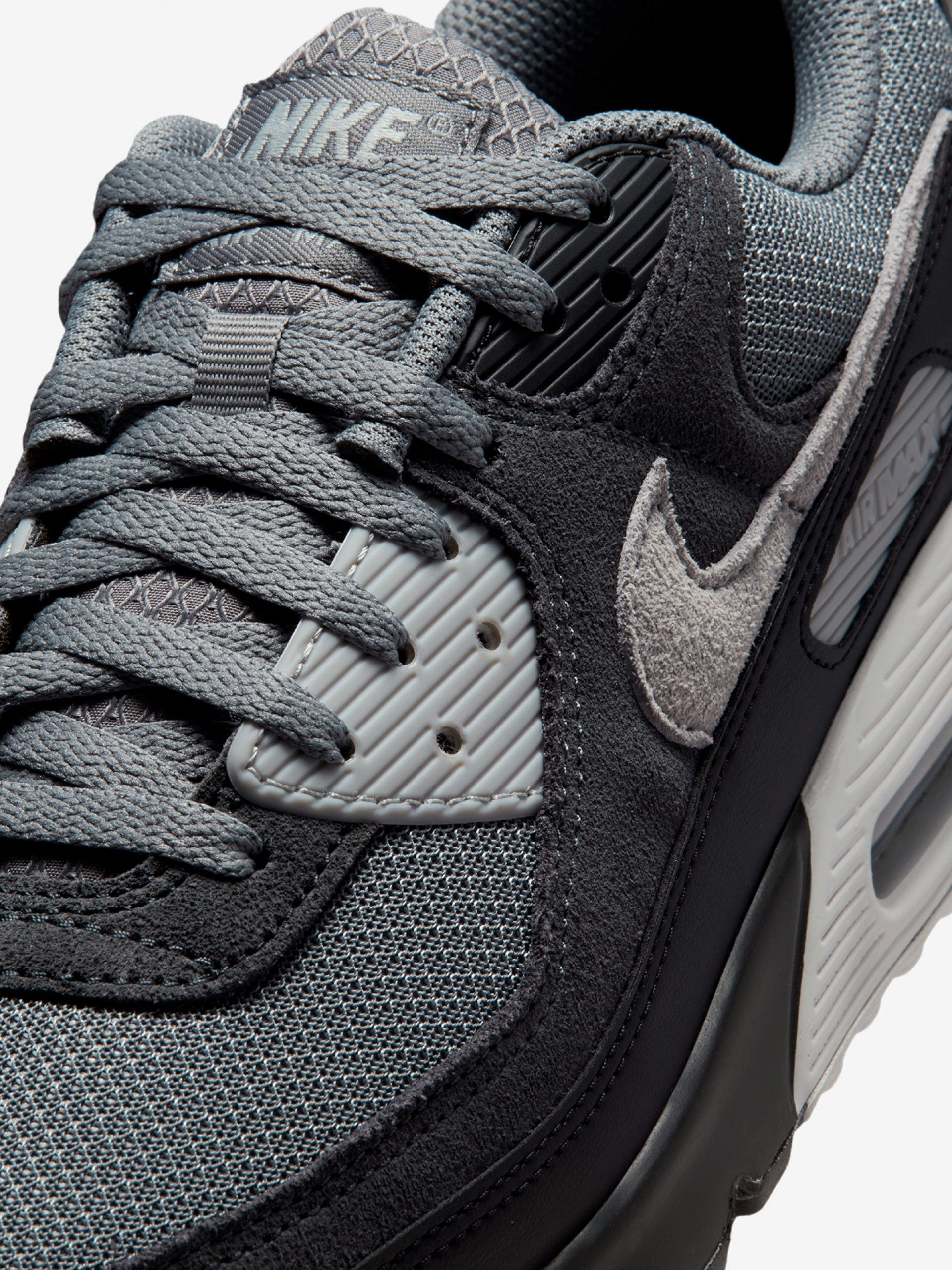 Nike Air Max 90 Grey and Black Sneakers For Men