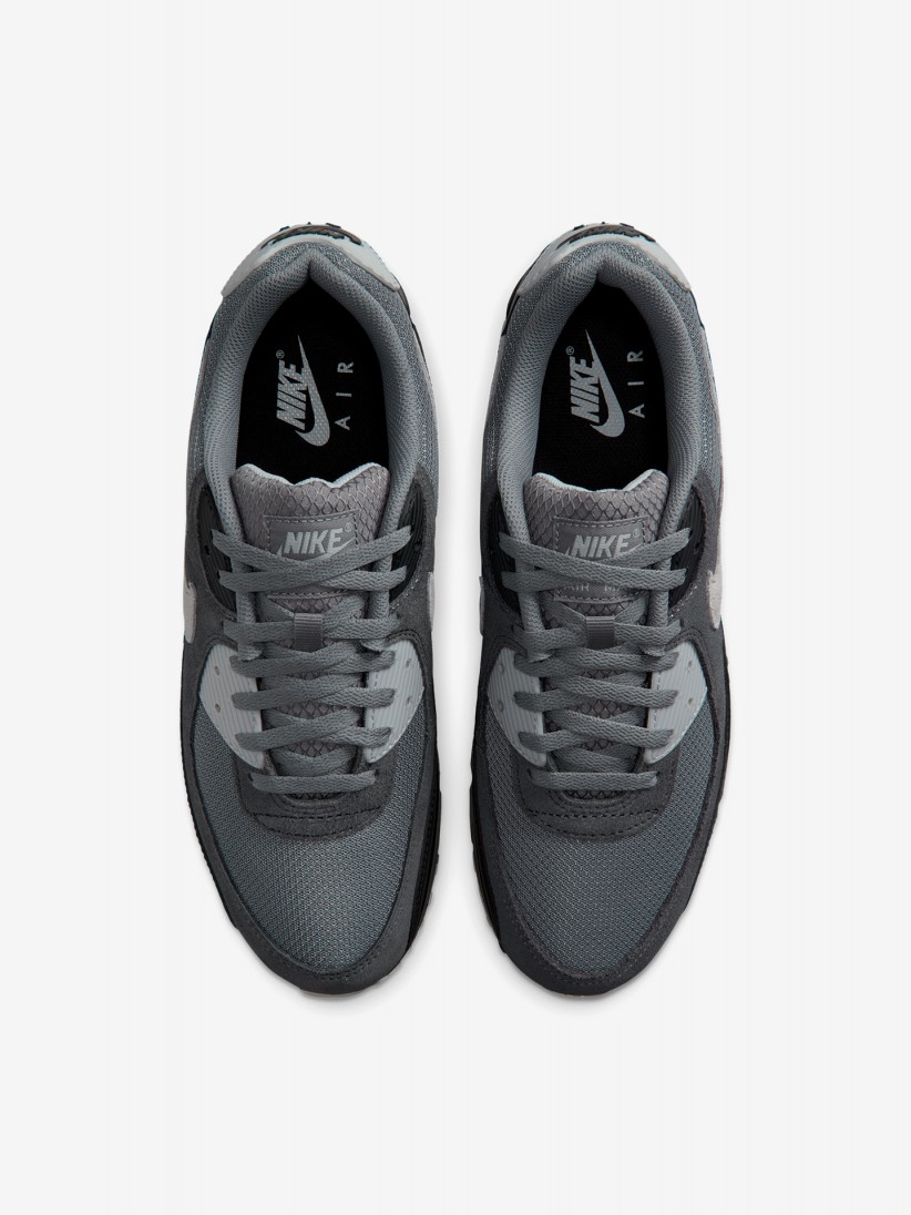 Zapatillas Nike Air Max 90 Grises y Negras Para Hombre